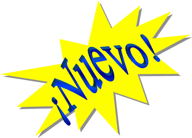 Una explosión amarilla con la palabra '¡NuevO!' en azul.