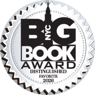 Award badge for the 2026 NYC Big Book Award, Distinguished Favorite.