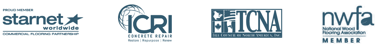 Logos of StarNet Worldwide, ICRI Concrete Repair, TICA Plant, and Dura Poxy Adhesive.