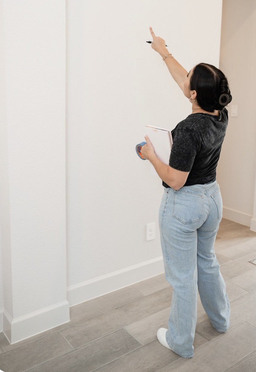 Home walkthrough consultation before cleaning service.