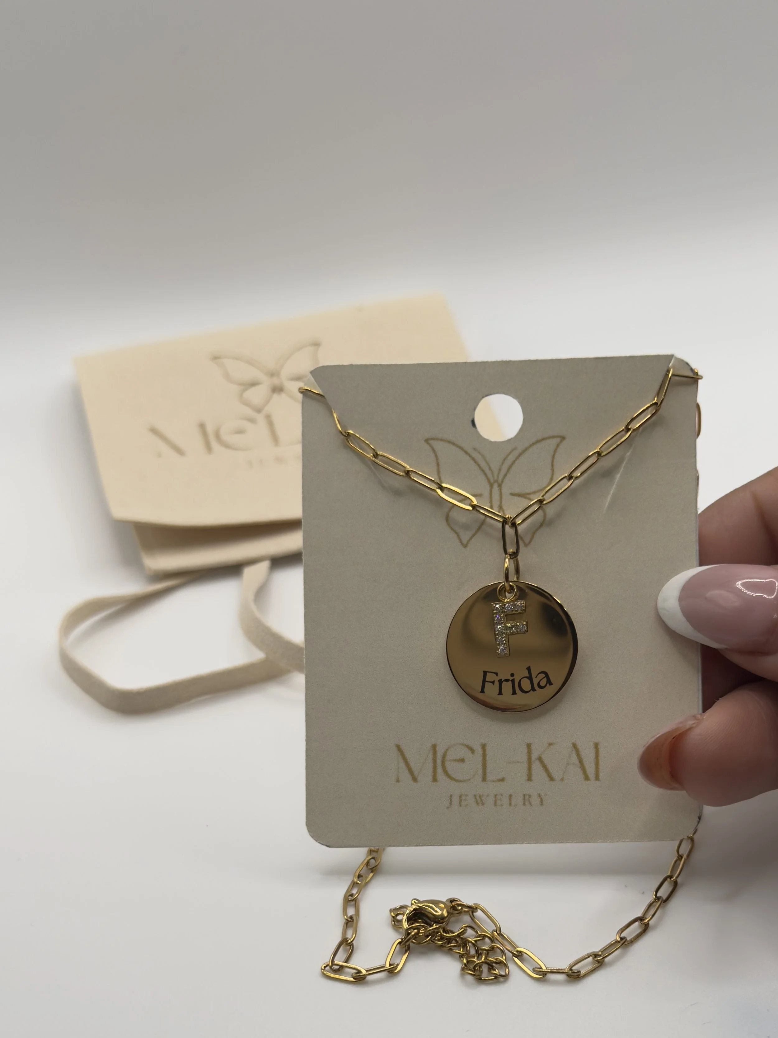 Forever Initial – Personalized Gold Letter Pendant