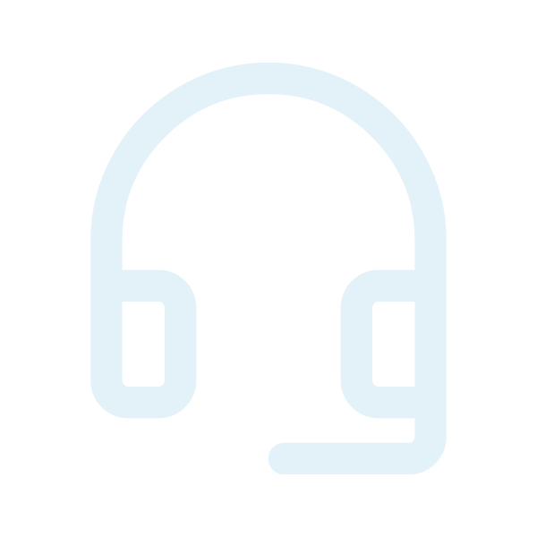 Icon of a headset with a microphone on a black background.