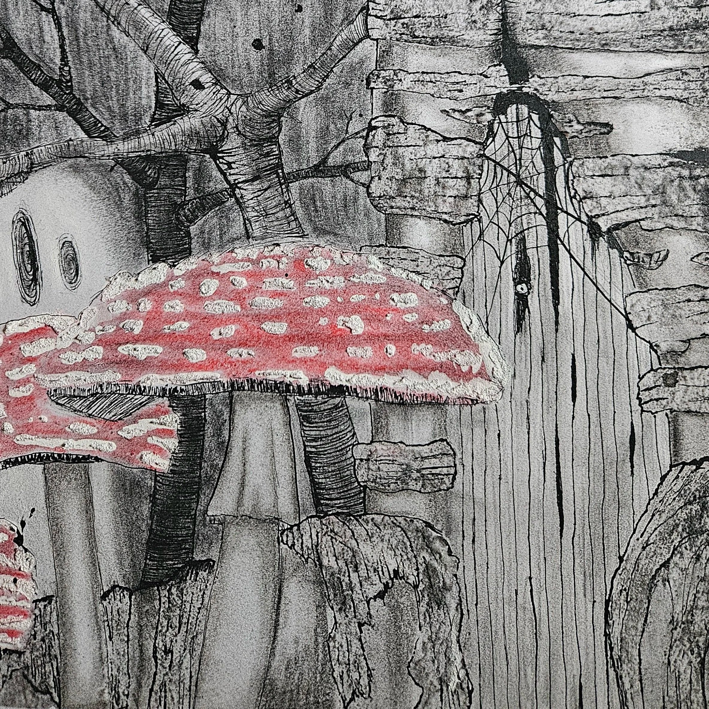 Wee Dolly Dooms Art Stuffs / Sian Crichton - Mixed Media Art