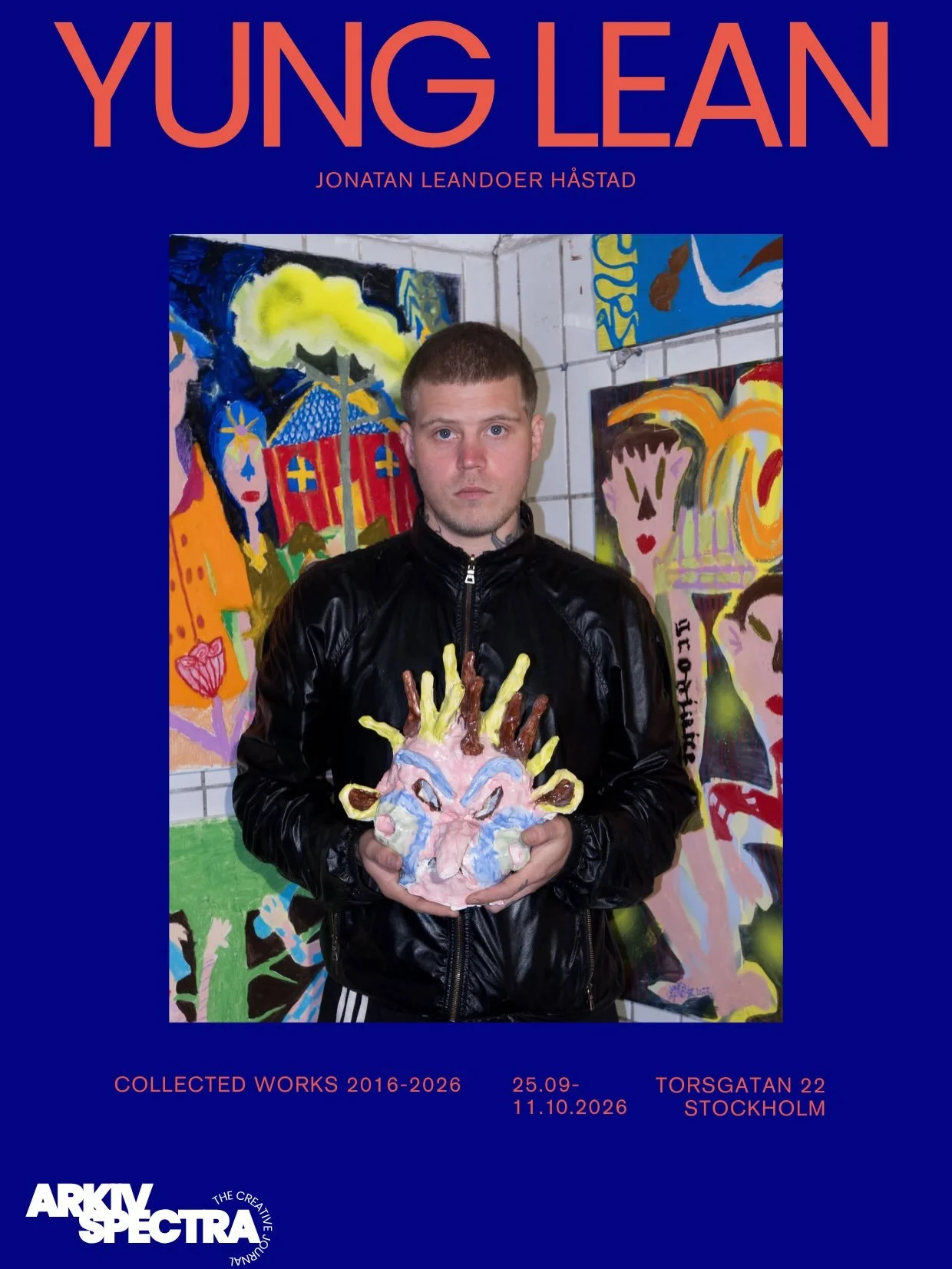 JONATAN LEANDOER: COLLECTED WORKS 2016&ndash;2026 🖼️

Musician and artist Jonatan Leandoer presents his first major solo exhibition. Collected Works 2016&ndash;2026 gathers ten years of visual work, revealing a creative practice previously kept larg