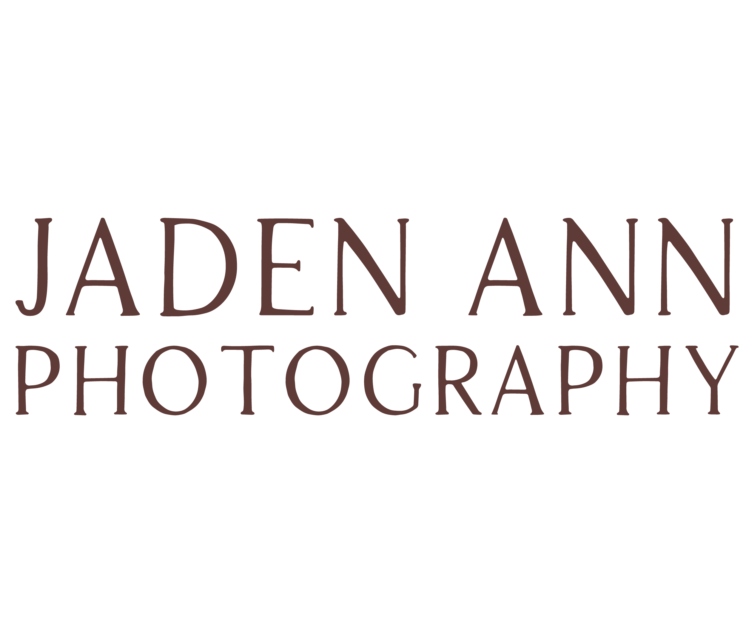 Logo with a black lion silhouette above the text 'Jadennani Photography' in brown.