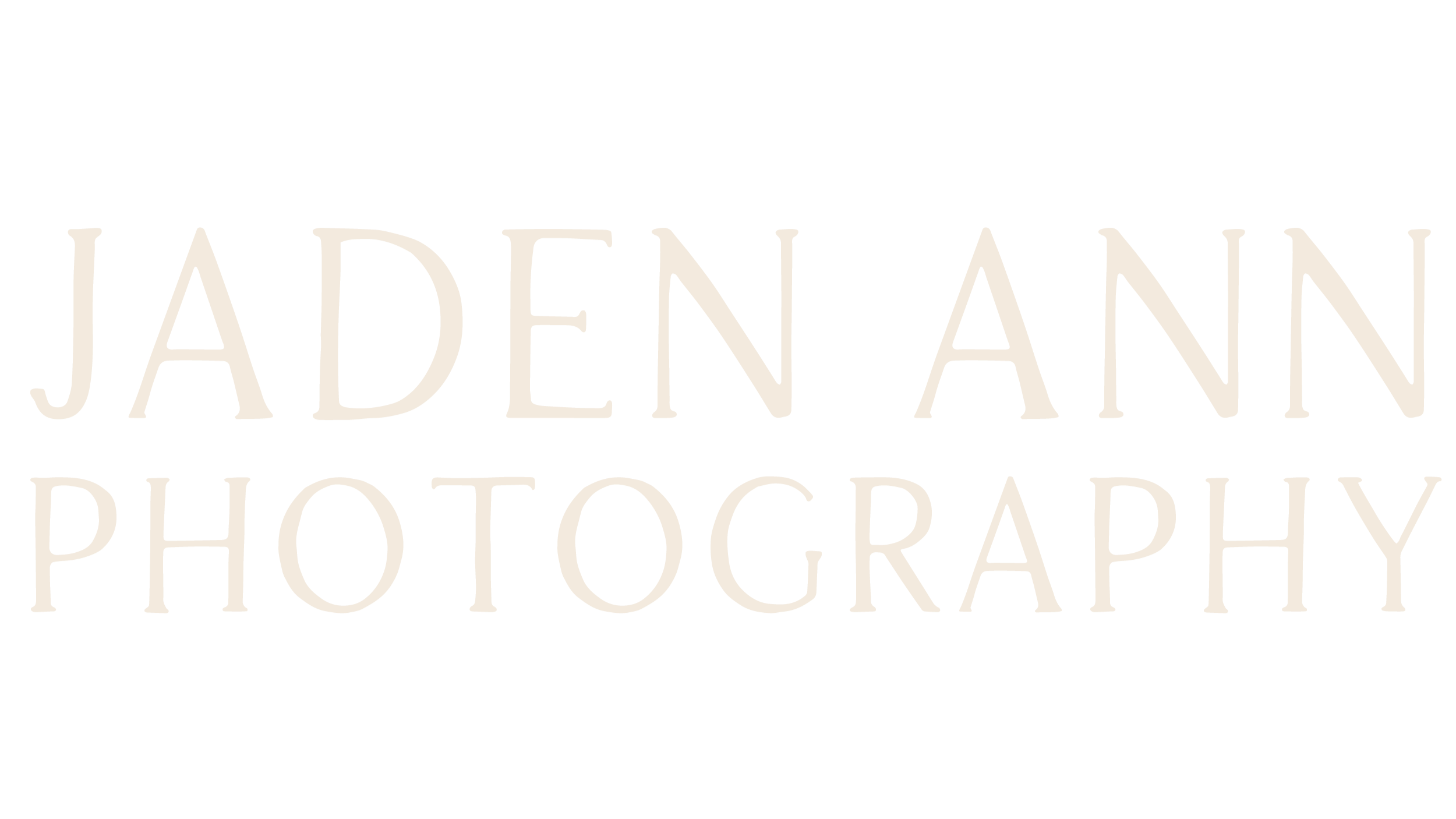 Logo for Jaden Ann Photography