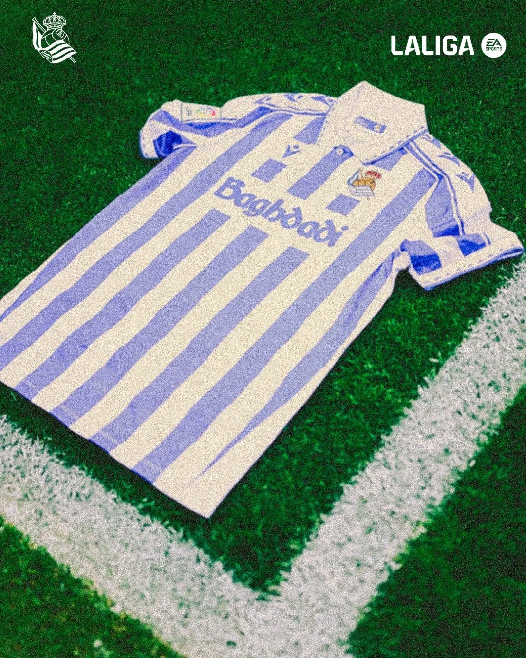 Retro Real Sociedad ⚪🔵#LALIGAAmerica #LALIGARETRO #RealSociedadLaLigaAmerica.jpg