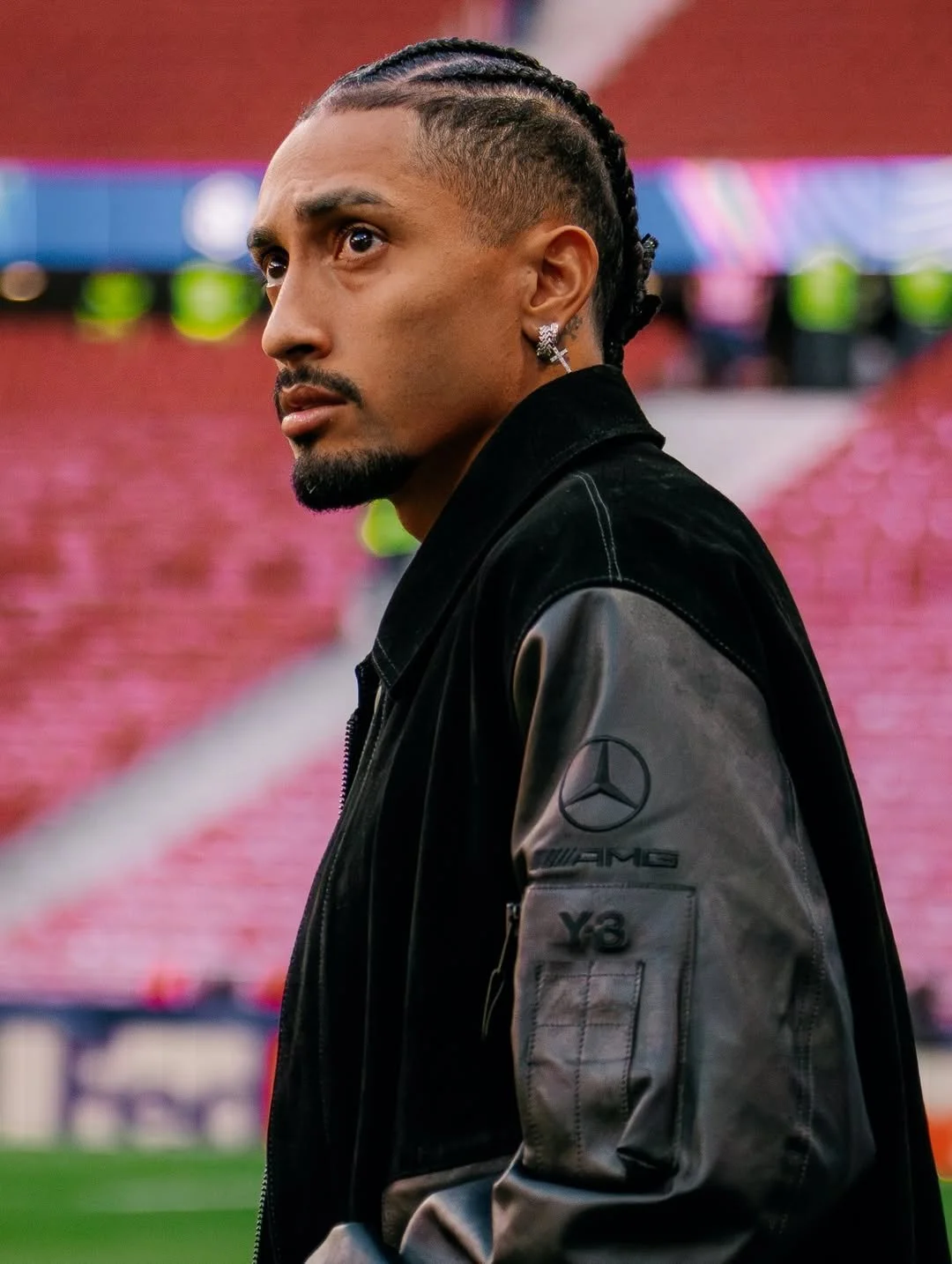 Raphinha Arrived In This Y-3 x AMG Bomber and It’s Fire