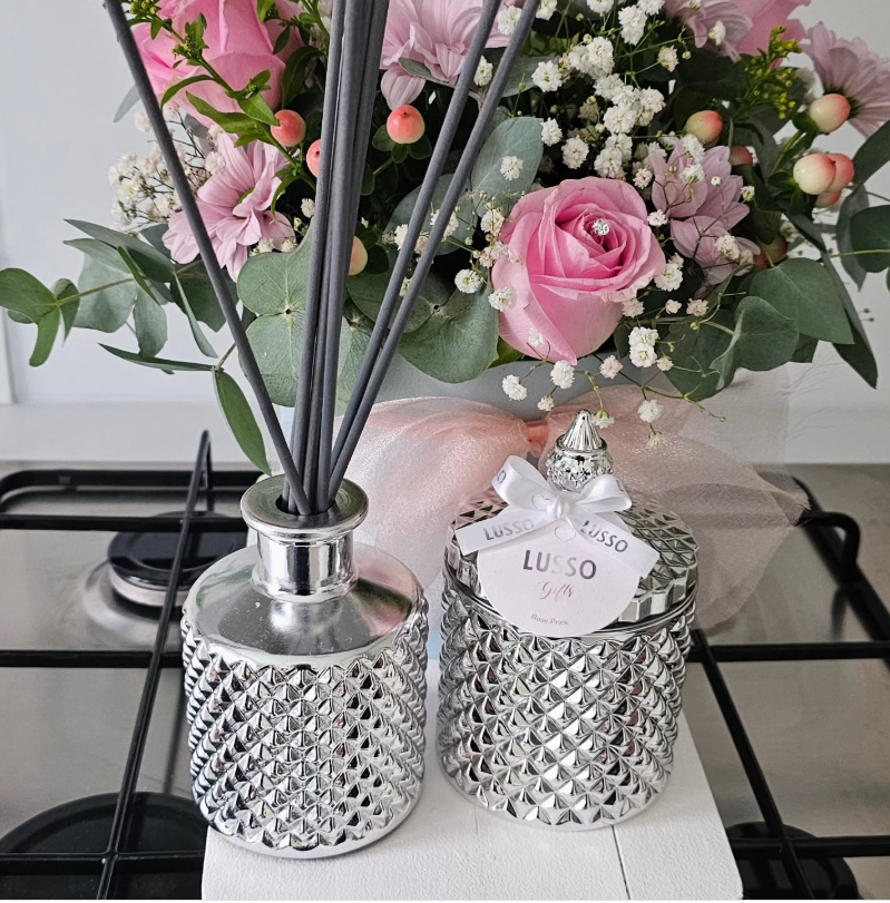Silver Luxury Reed Diffuser - Gift Boxed