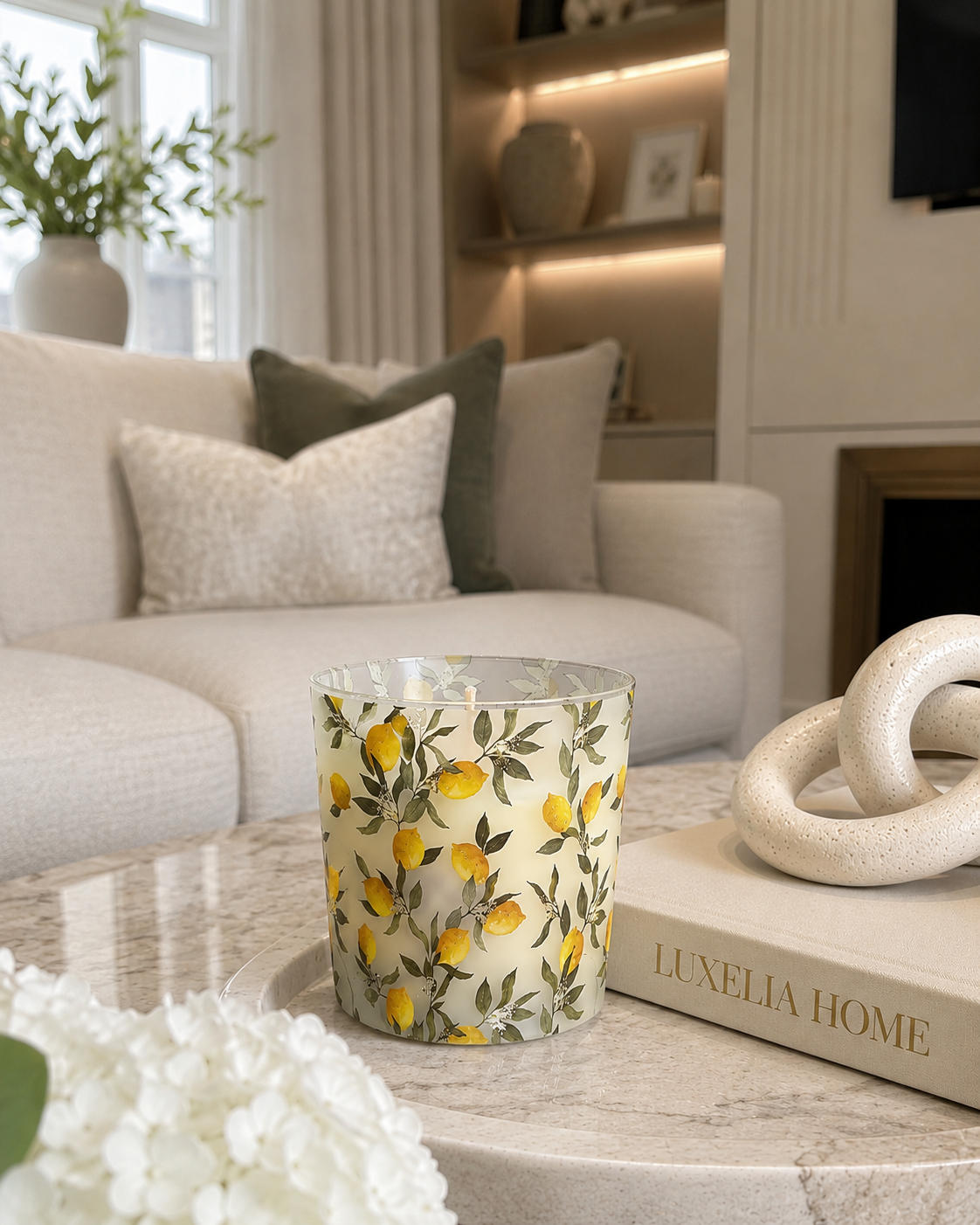 Mediterranean Lemon Luxury Candle (Gifboxed)