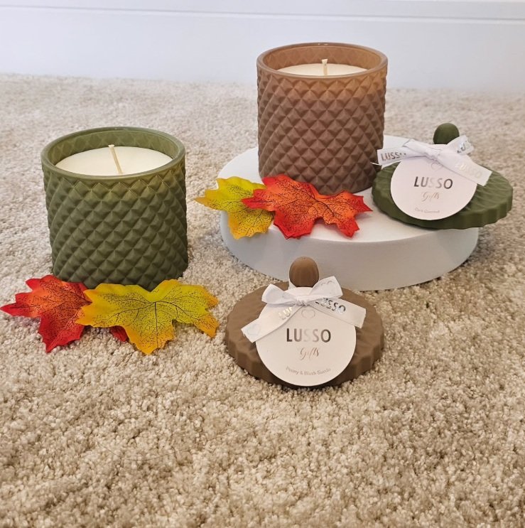 Matt diamond candle jar