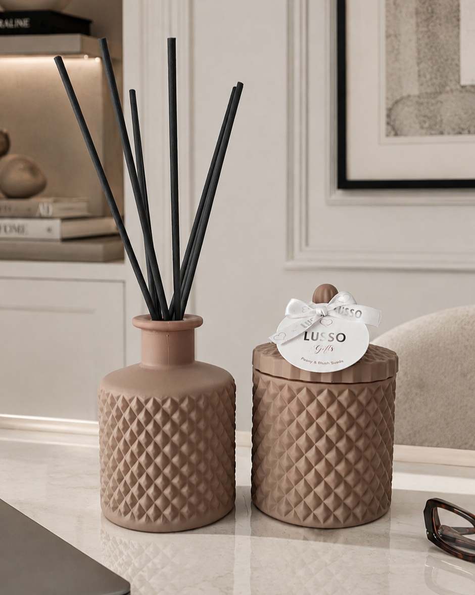 Matt Coffee 200ml Geo Diffuser - Gift Boxed