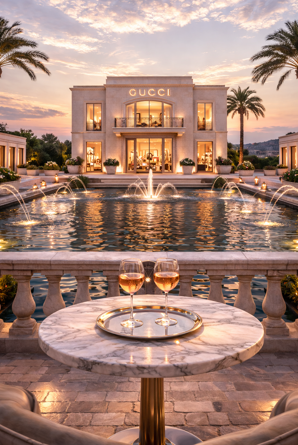 Monaco Riviera Coastal Series | Gucci Inspired Modern Gallery Framed Art