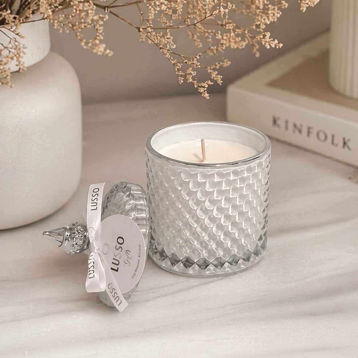 Diamond Geo Candle Jar