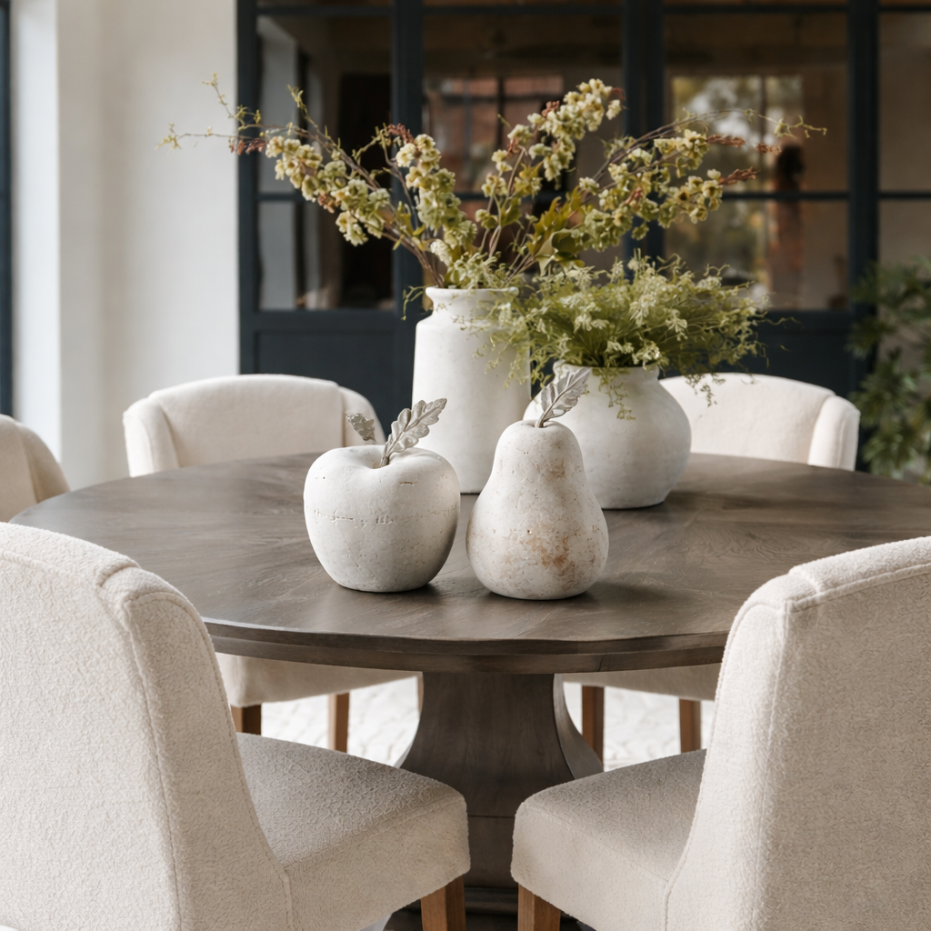 Stone Apple & Pear Duo – Decorative Set