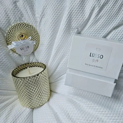 Rain Drop Geo Candle Jar