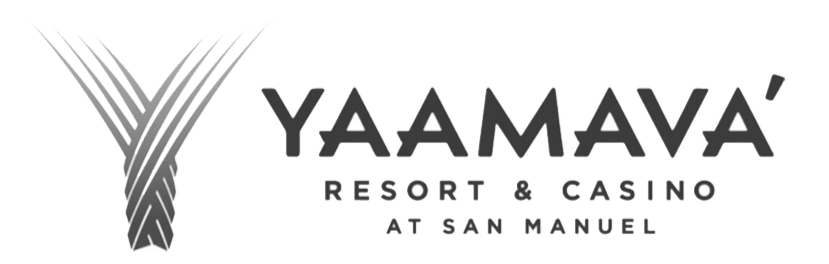 Yamava' Resort & Casino at San Manuel logo in black and white.