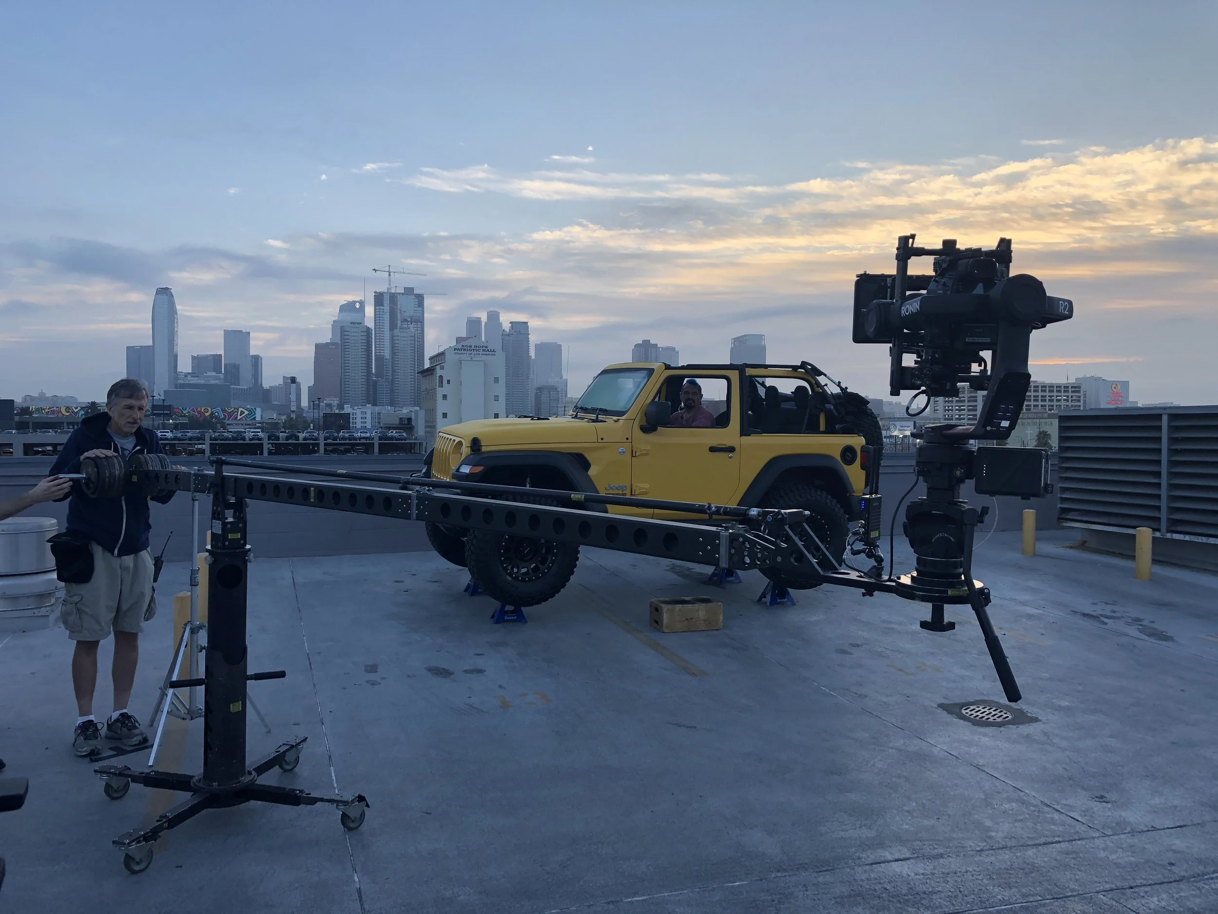 Car commercial shoot DTLA