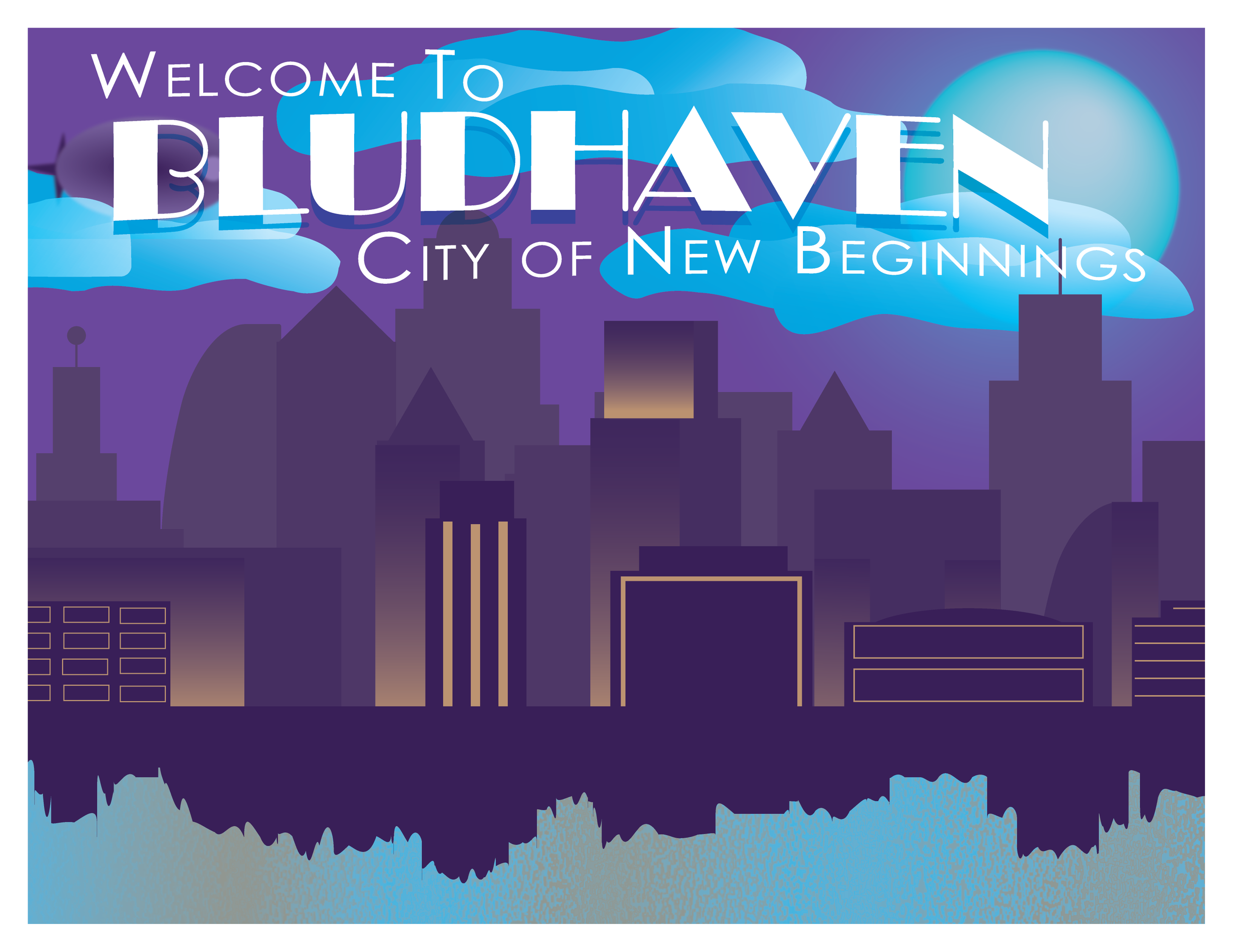 Bludhaven Postcard