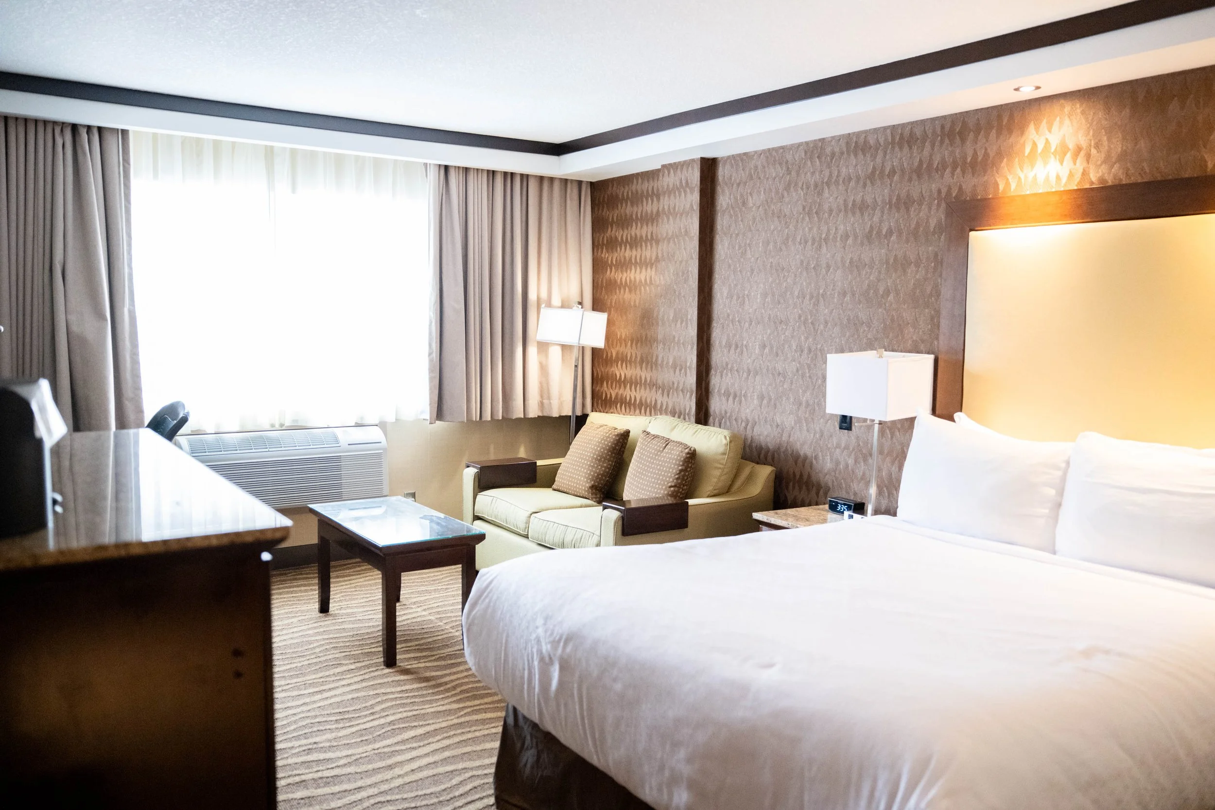 Accessible single queen room at Best Western Plus Edmonton Airport Hotel