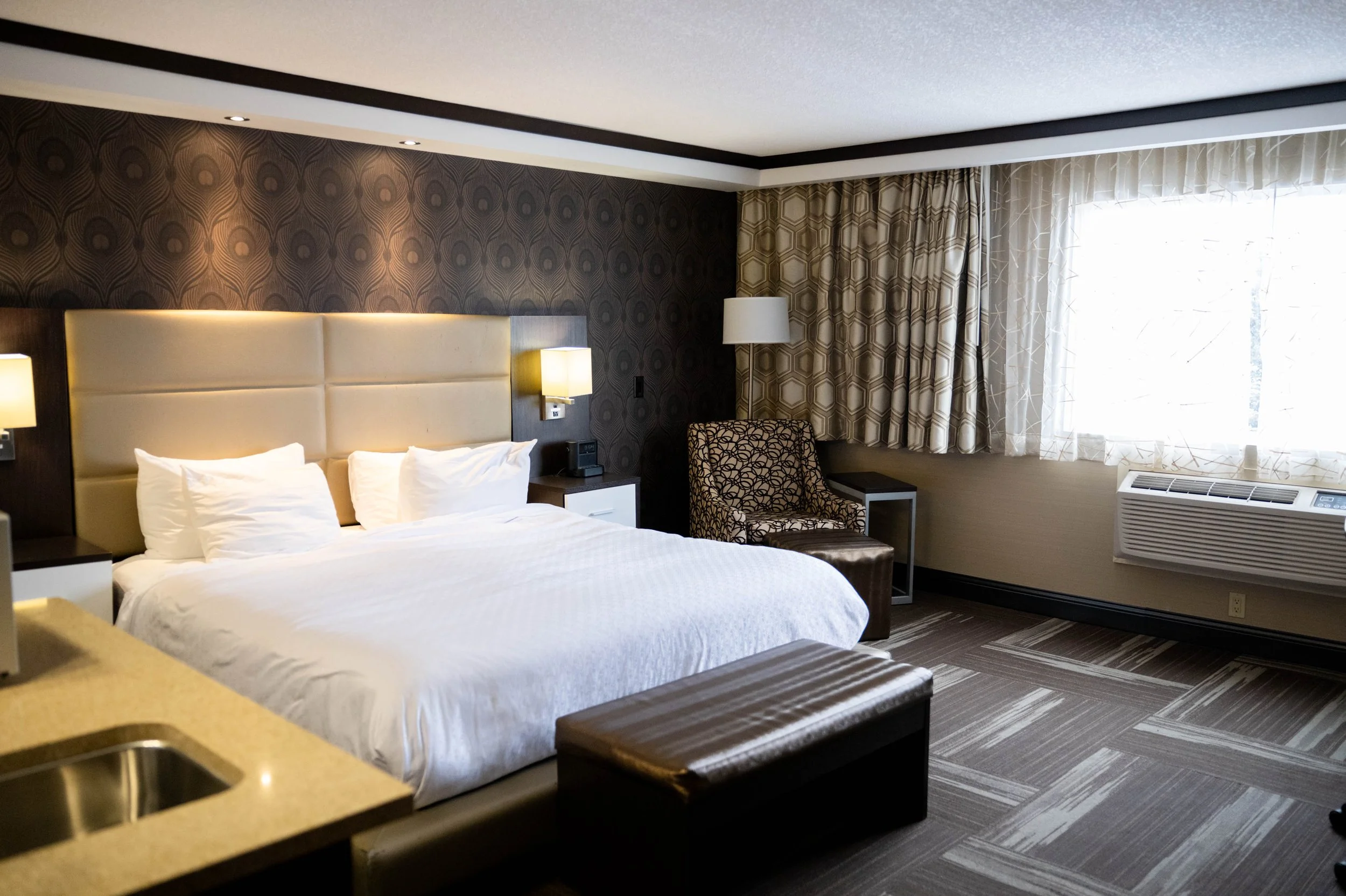whirlpool suite with 1 king bed at Best Western Plus Edmonton Airport Hotel