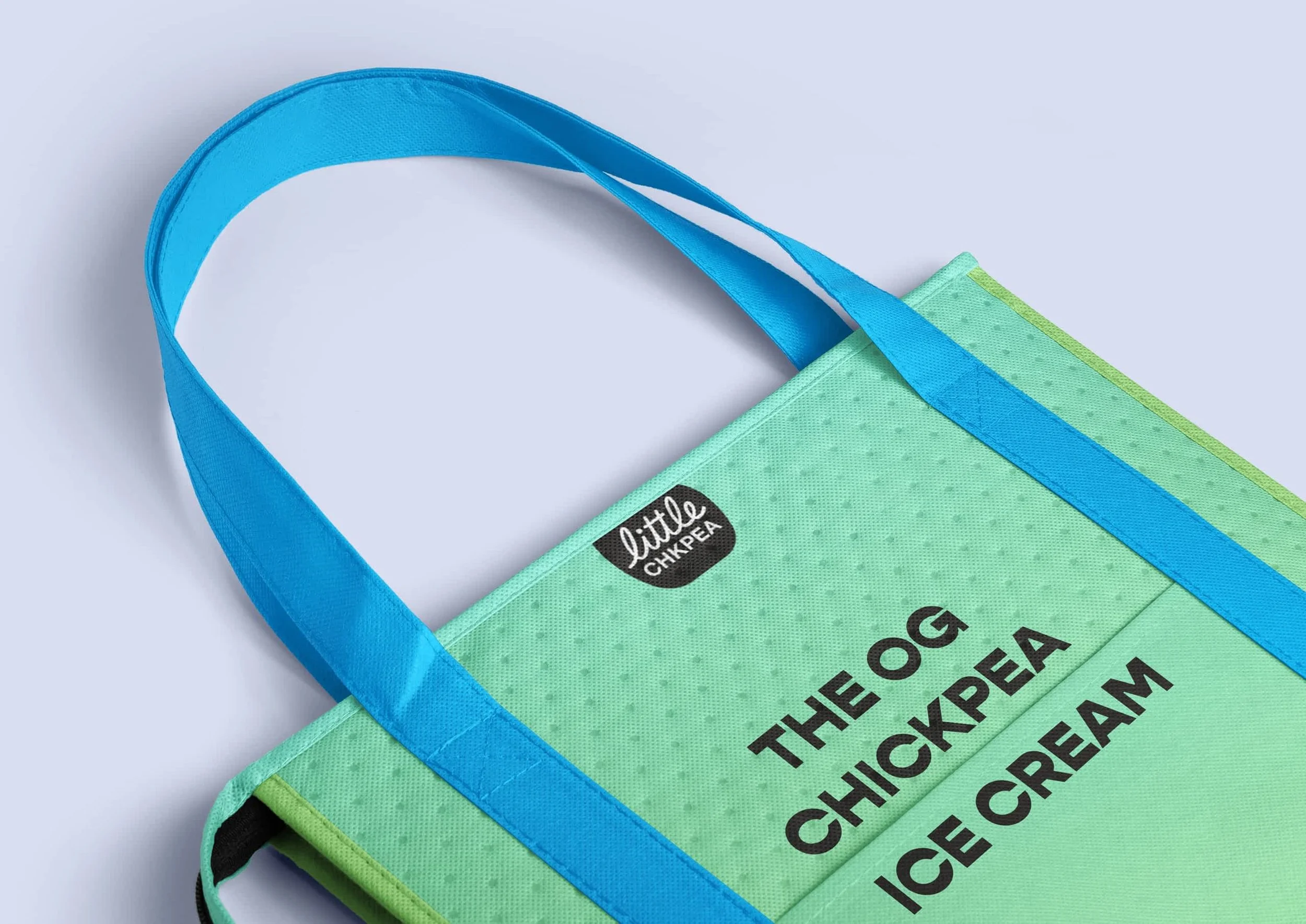 branded insulated grocery bag little chickpea ice cream the og chickpea ice cream