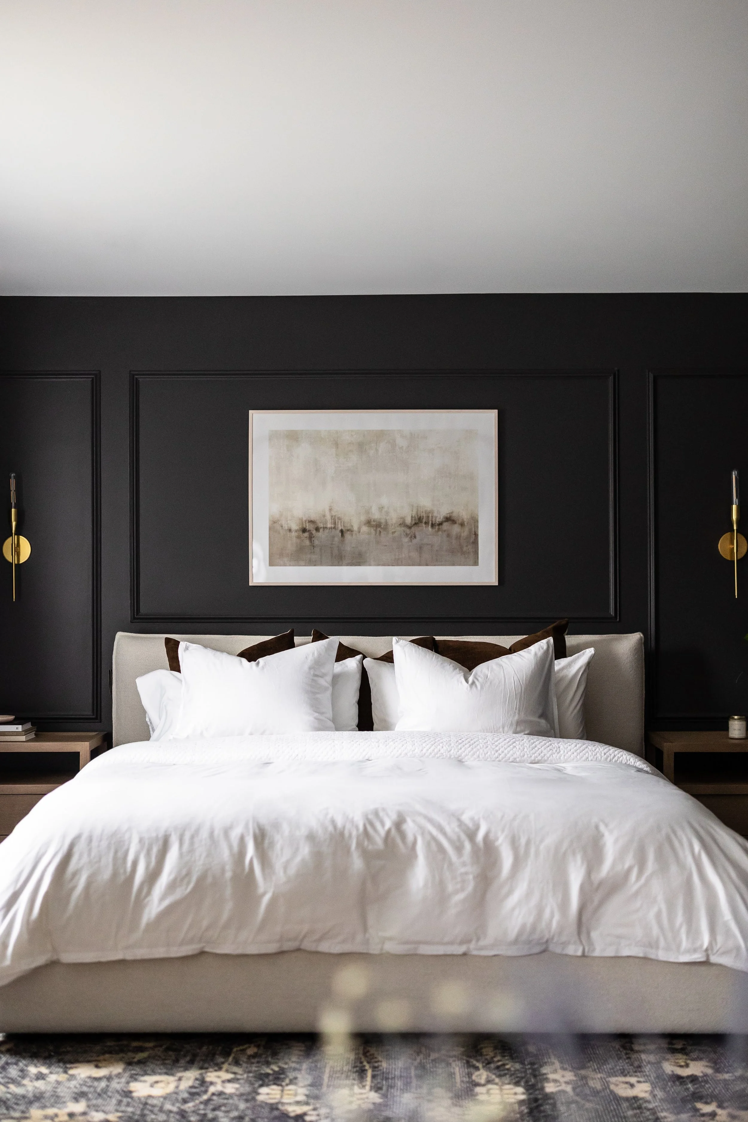 Moody Hotel-Style Bedroom