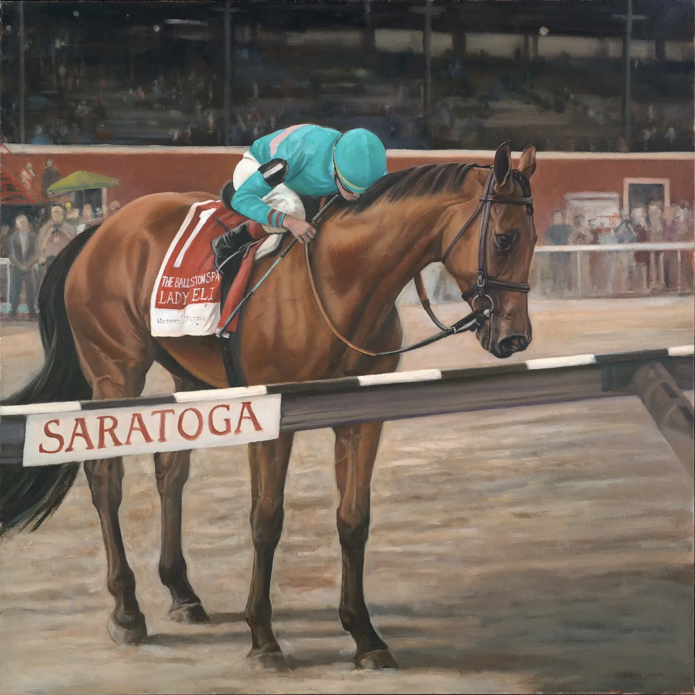 Lady Eli · oil on canvas · 48 × 48 in. Private Collection