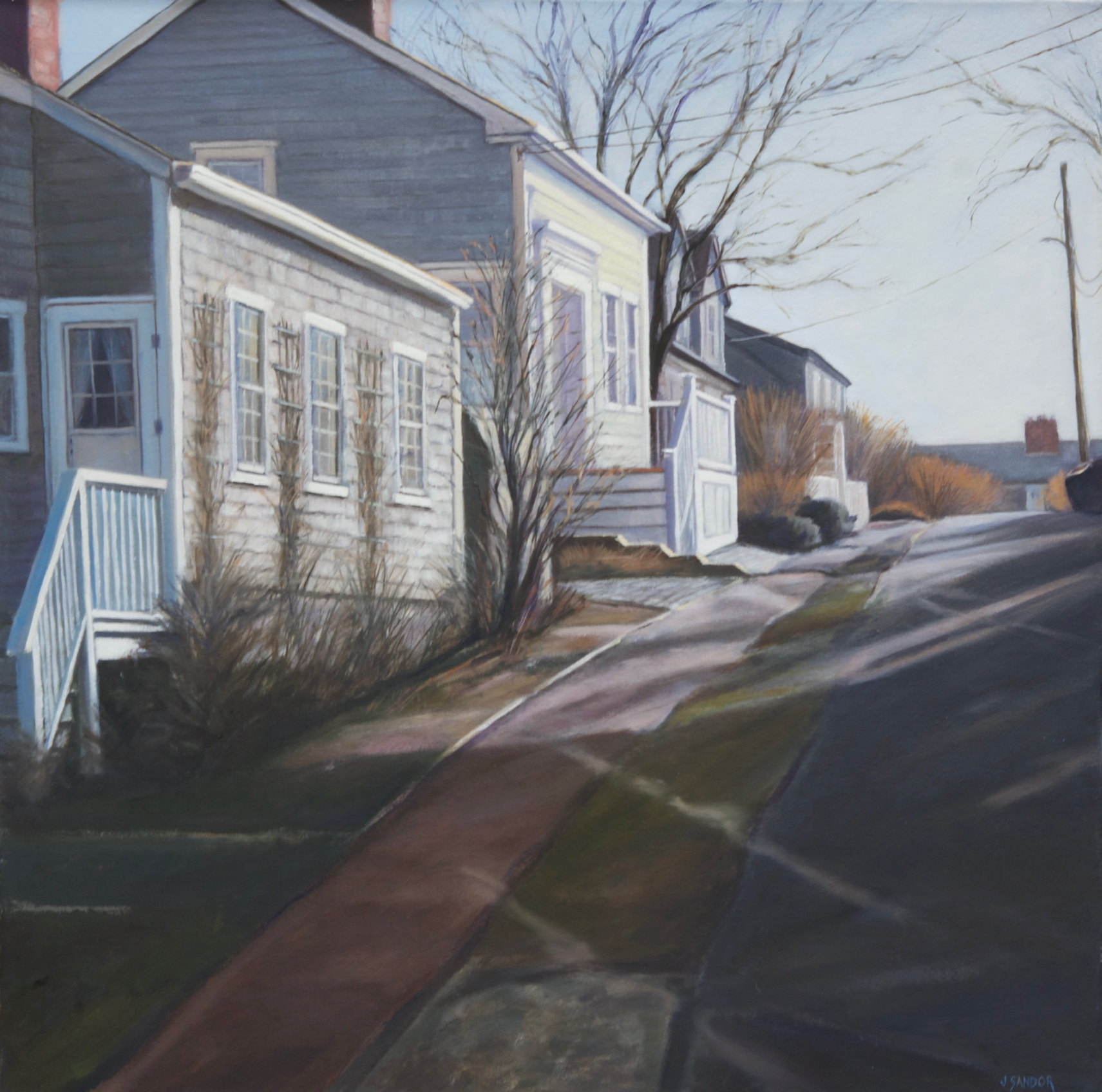 Mill Street · oil on canvas · 32 × 32 in. Private Collection 
