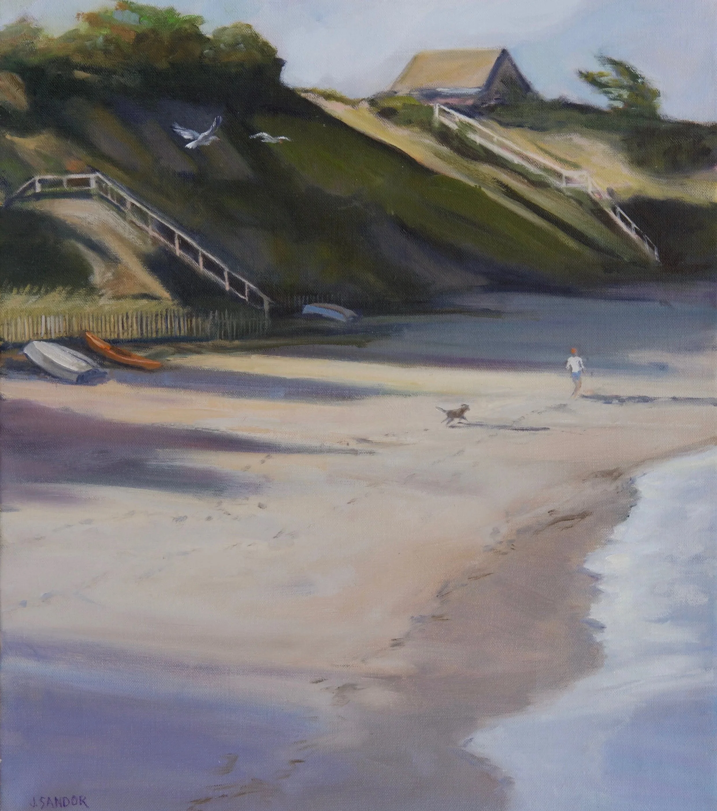 Morning Walk · oil on linen · 16 × 14 in. Private Collection 