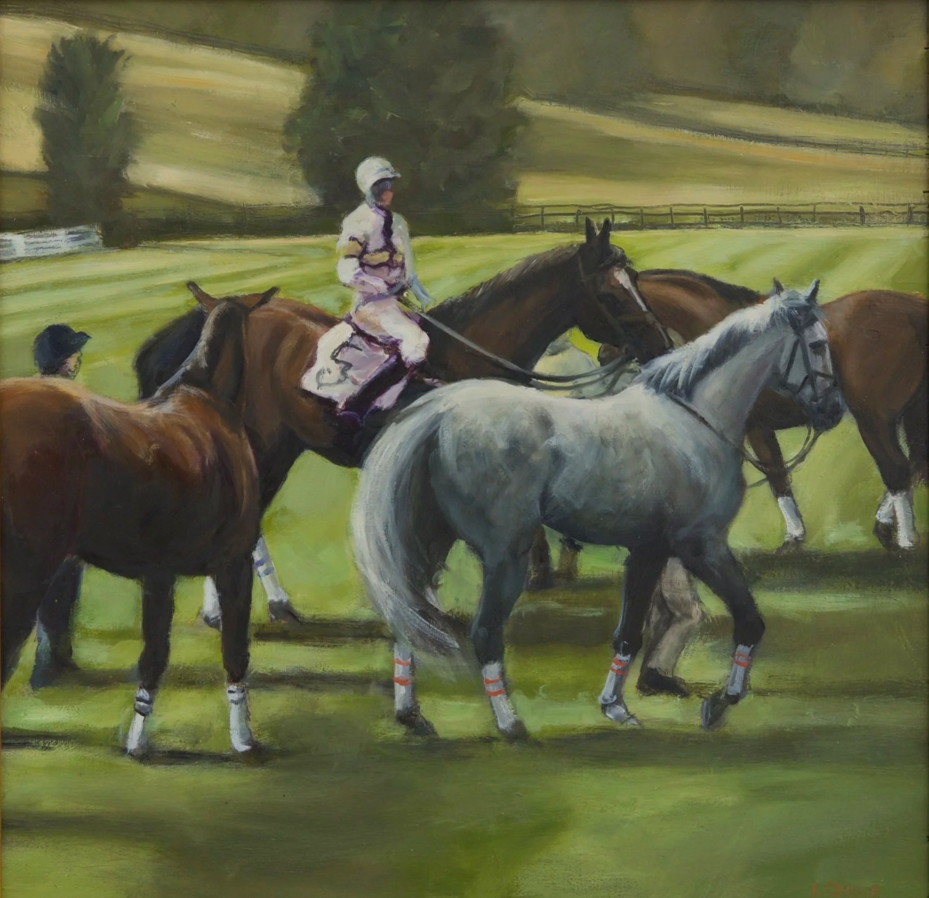 Gold Cup· oil on panel · 12 × 12 in. $1,800