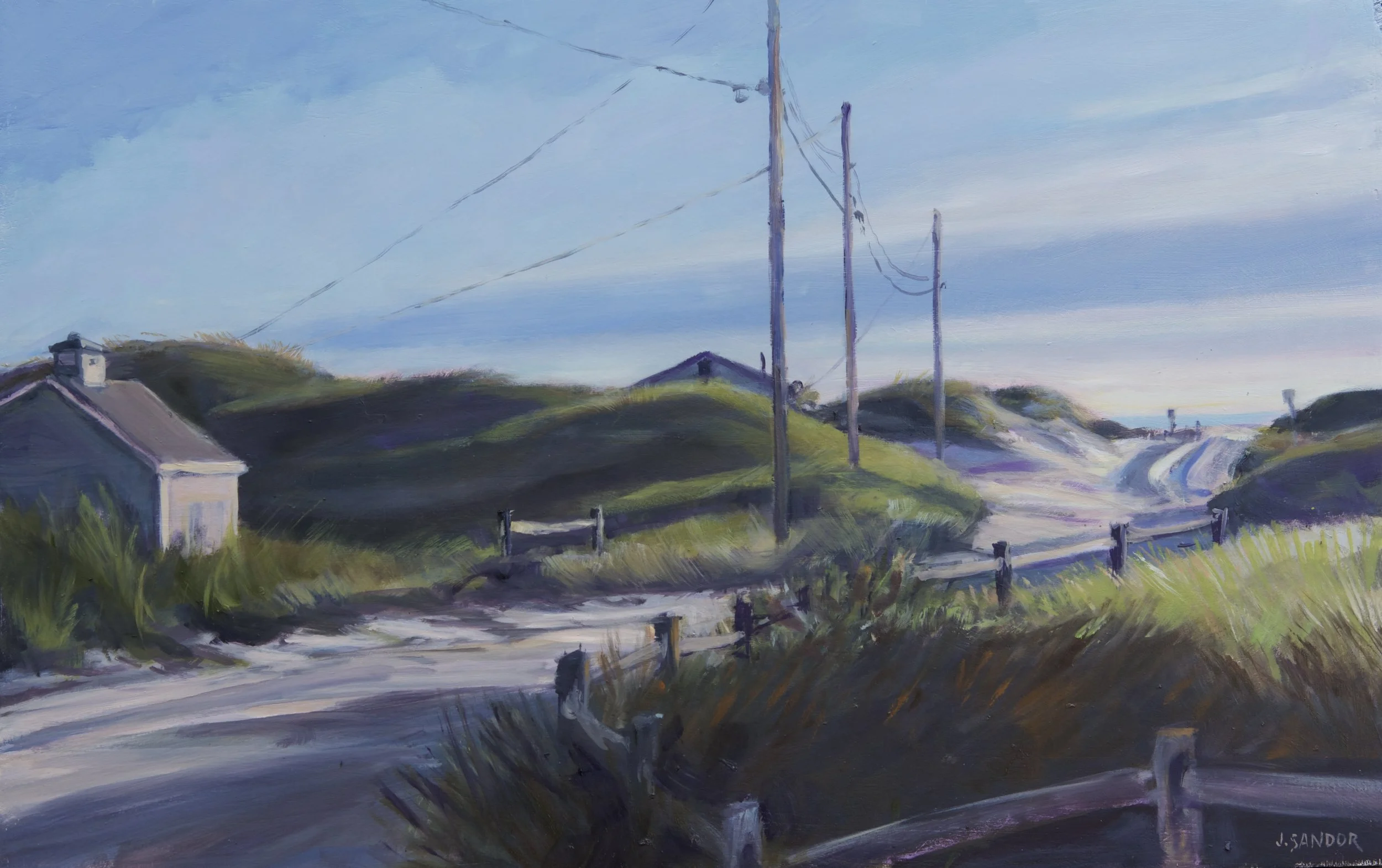 Madaket · oil on panel · 9 × 16 in. Private Collection- Madaket won first prize and the Frank Swift Chase award at the 2026 Plein Air festival in Nantucket, MA. 