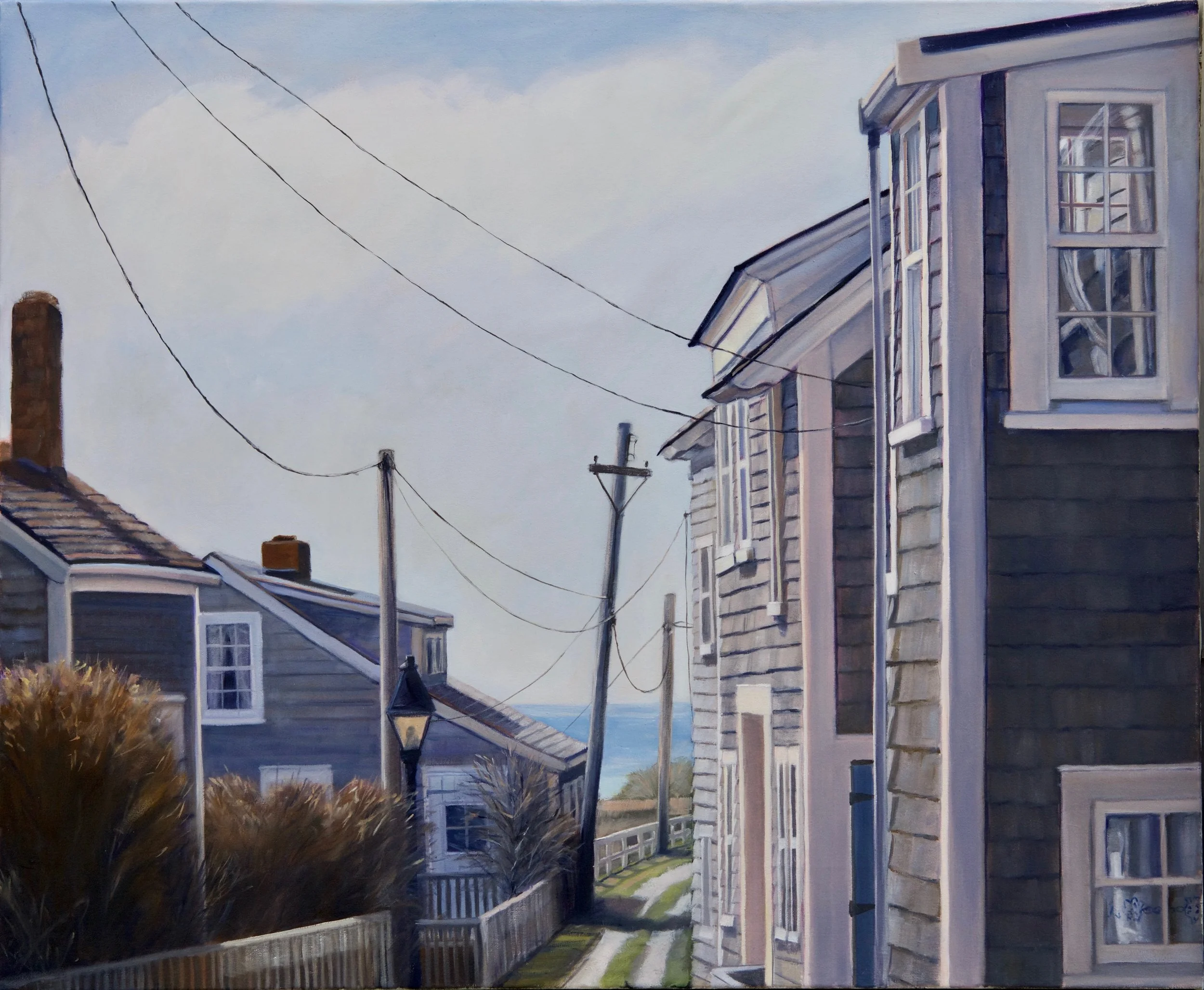 Front Street · oil on canvas · 30 × 36 in. $6,500