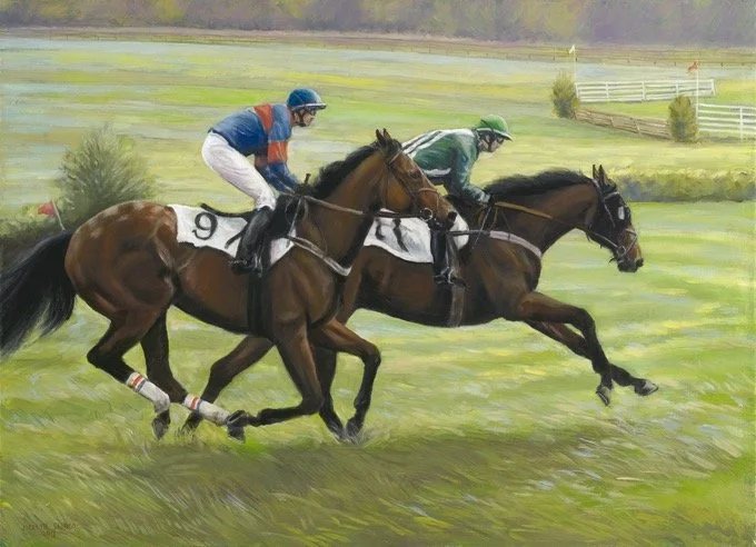 The Stretch · oil on linen · 11 × 22 in. Collection of the Artist