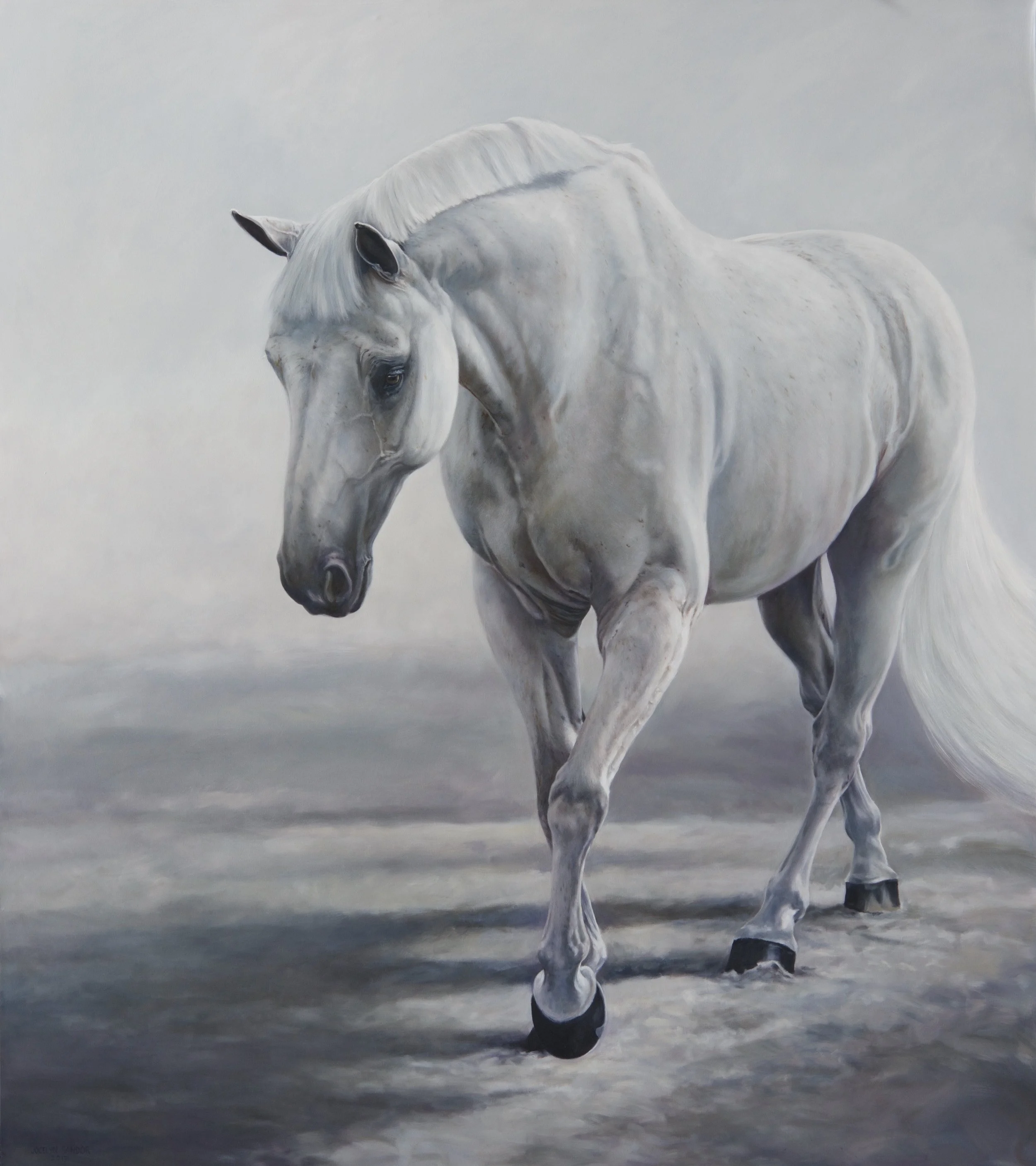 Blue · oil on canvas · 102 × 86 in. Private Collection