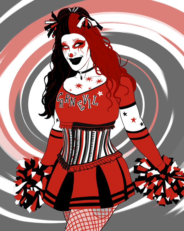 Beautifully Creepy- The CarnEvil Cheerleader Clown.