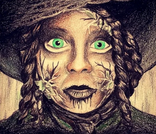 A Forsaken Griever- Colored pencils 