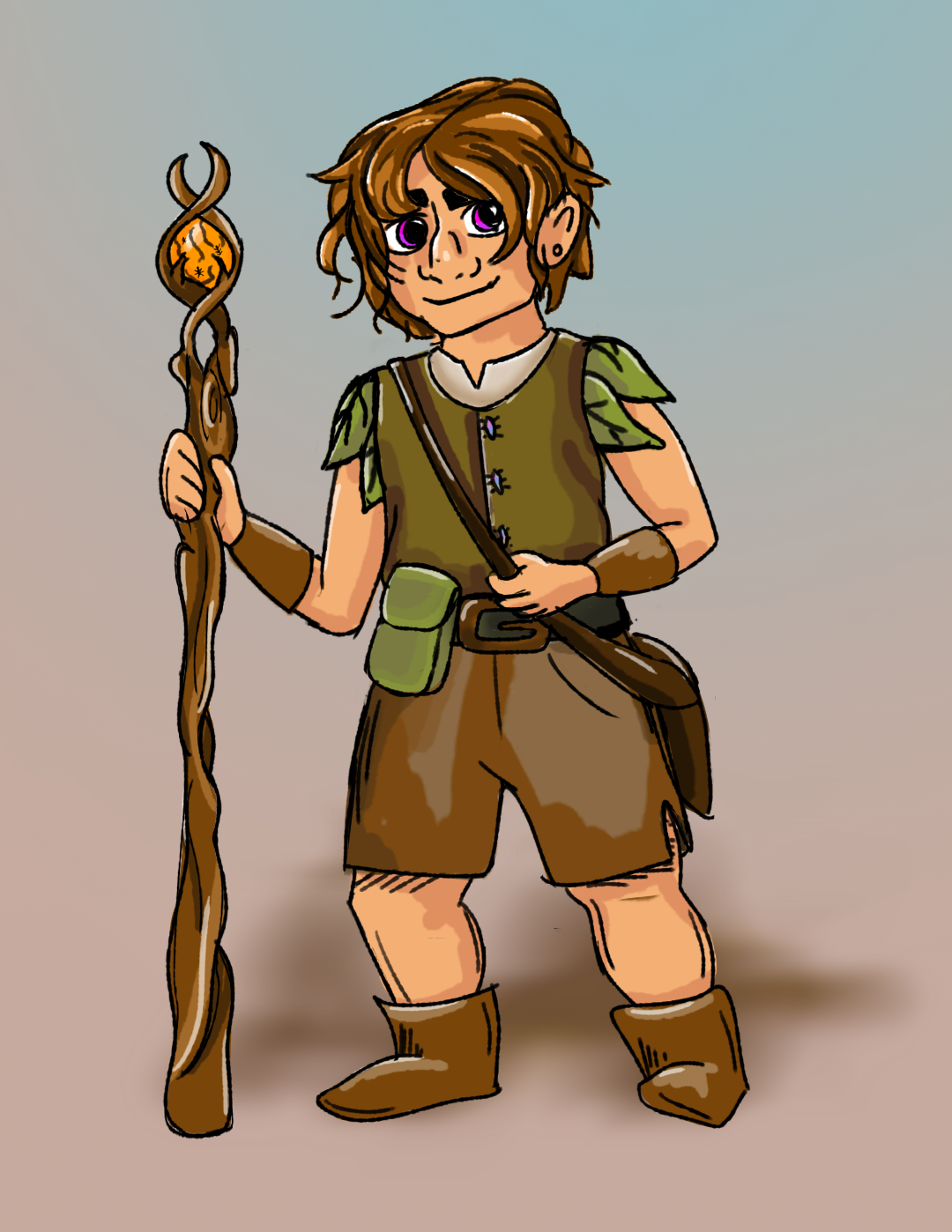Wicket Fillydook- a halfling druid with a love of bugs