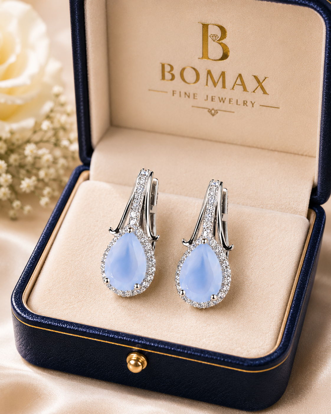 Moonstone earrings