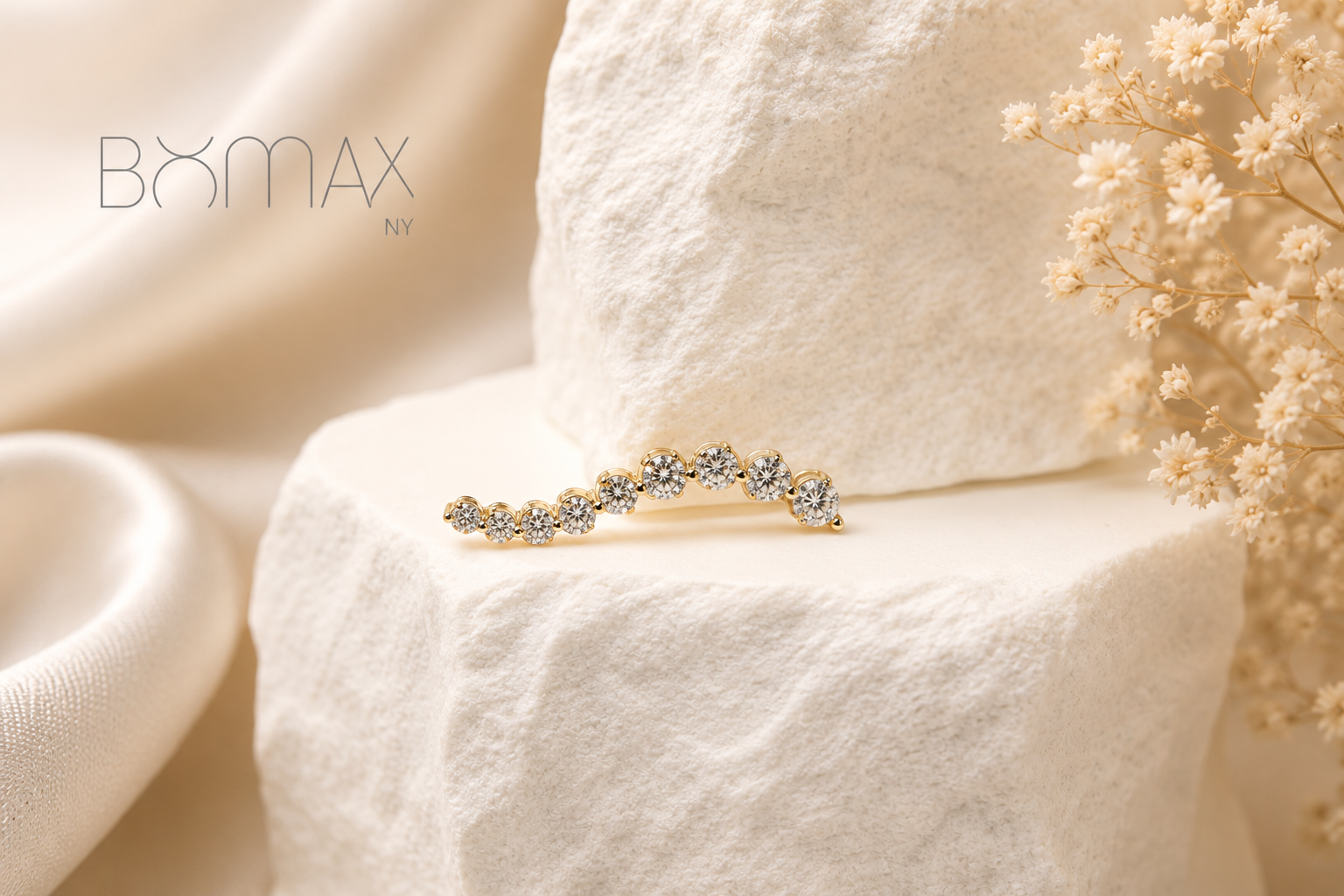Cascade Diamond Bar Pendant