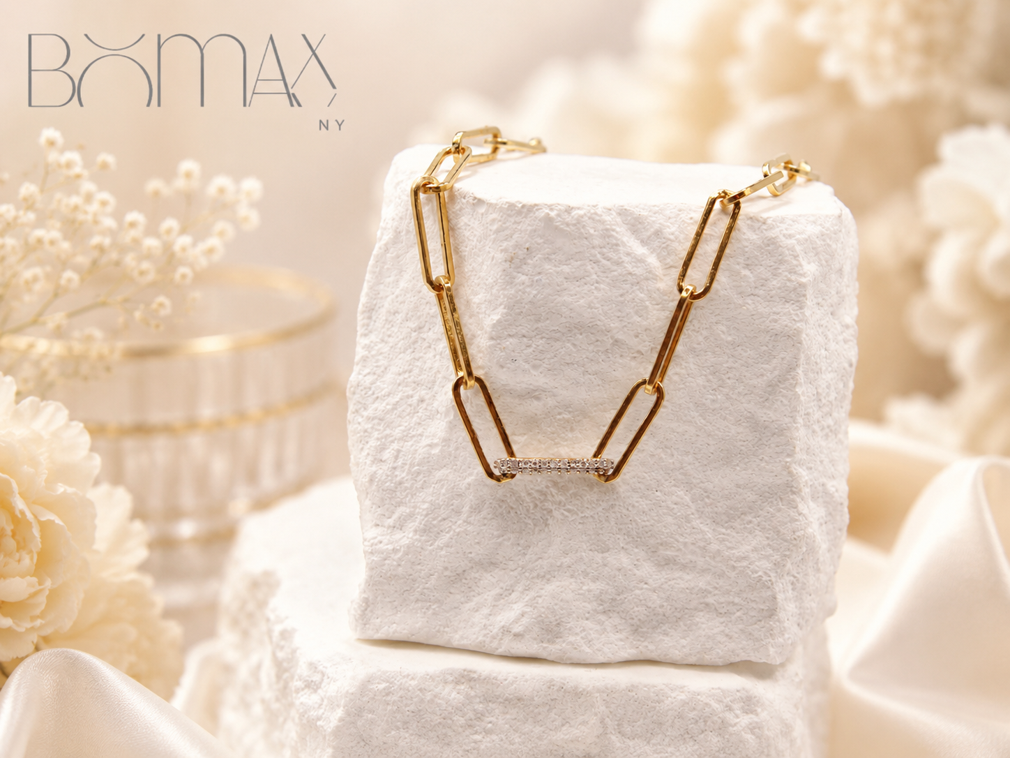 Modern Link Diamond Bracelet