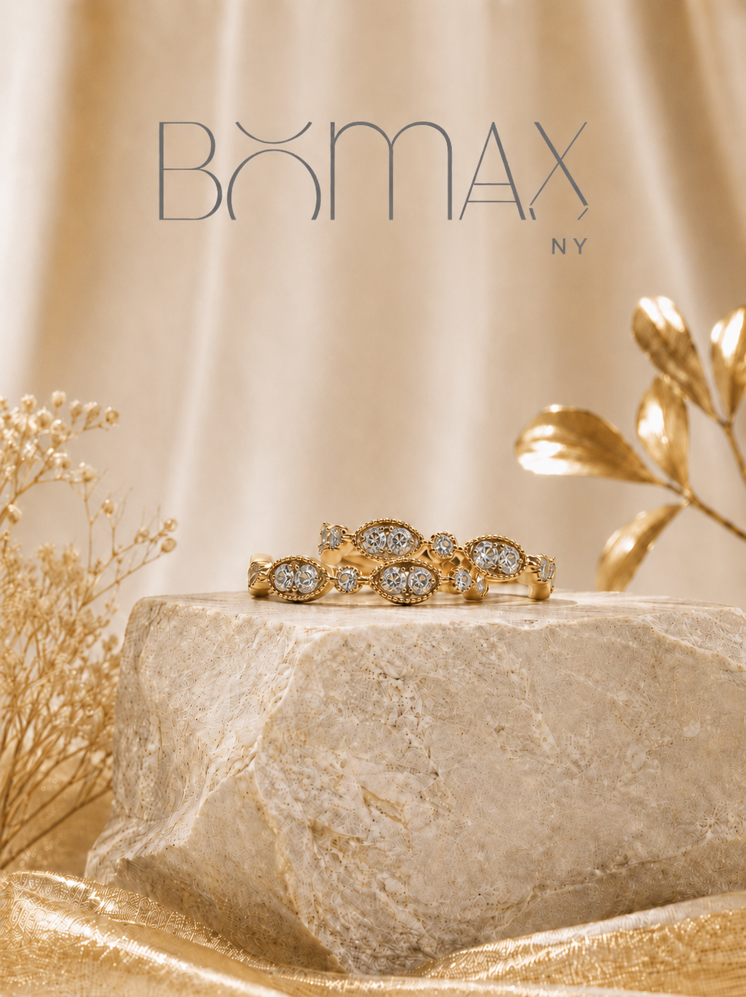 Golden Dew Marquise Ring