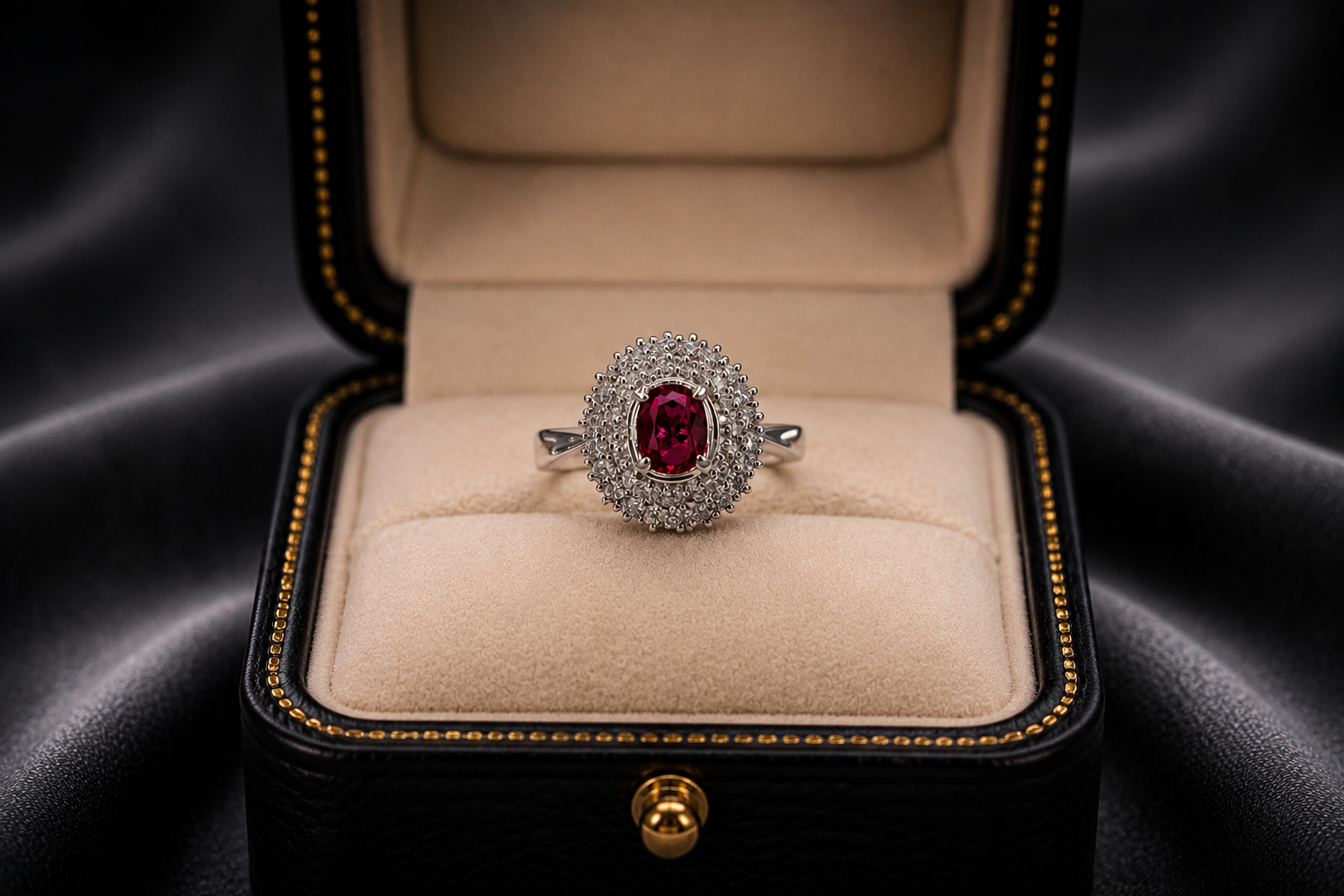 Ruby Majesty Diamond Ring
