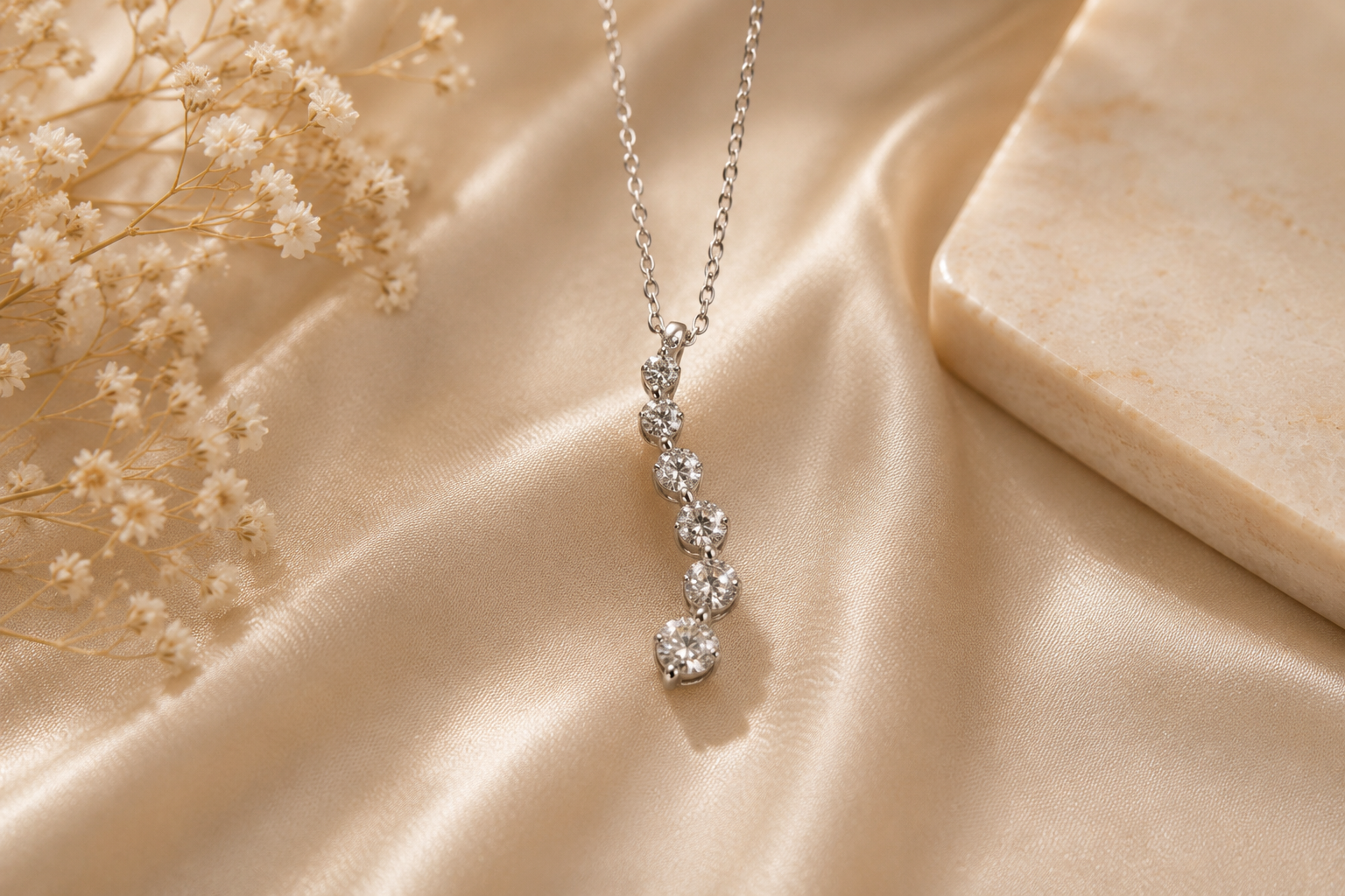 Diamond Cascade Pendant