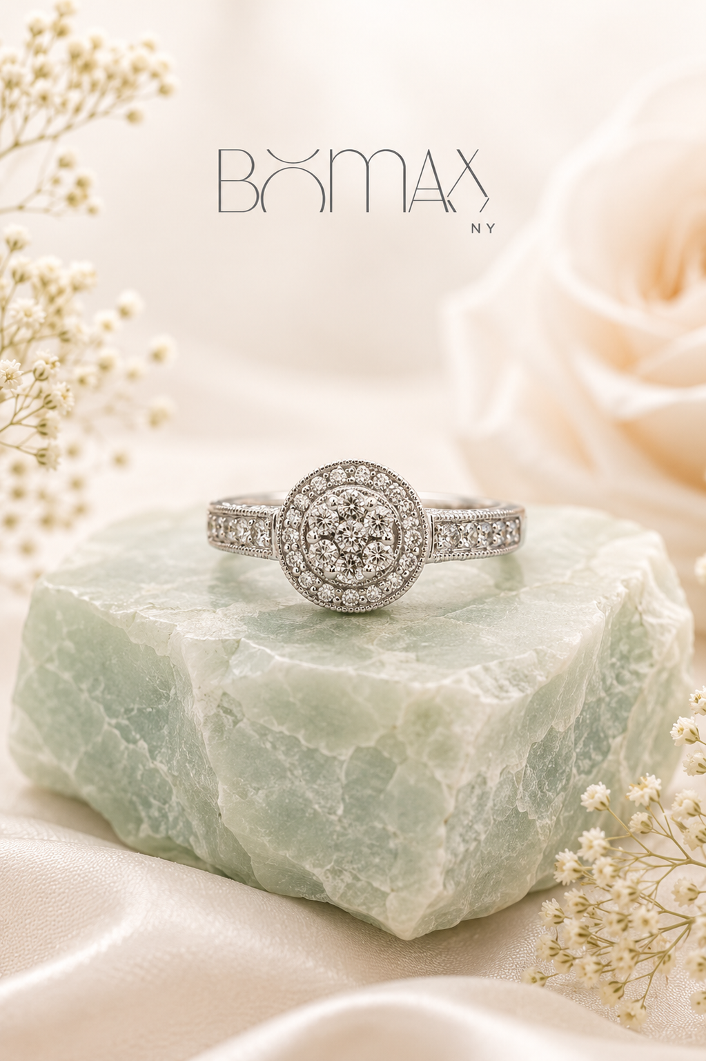 Aurora Halo Diamond Ring