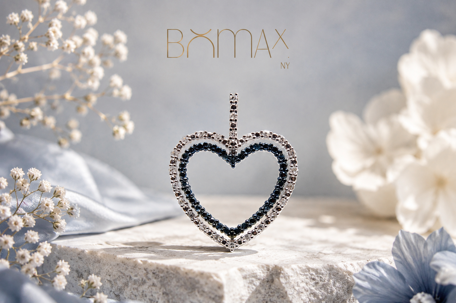 Midnight Heart Diamond Pendant