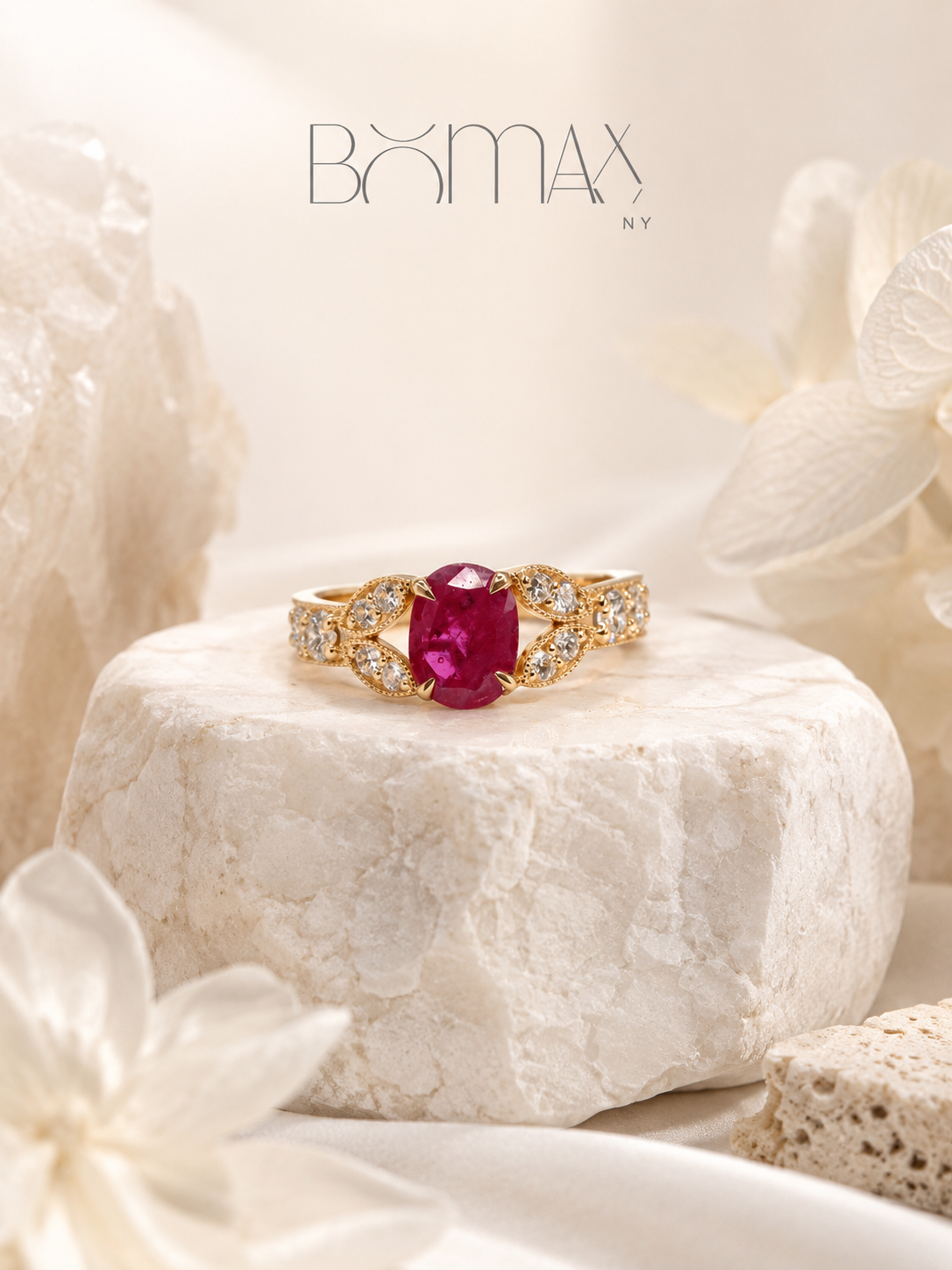 Rosabelle Ruby Diamond Ring