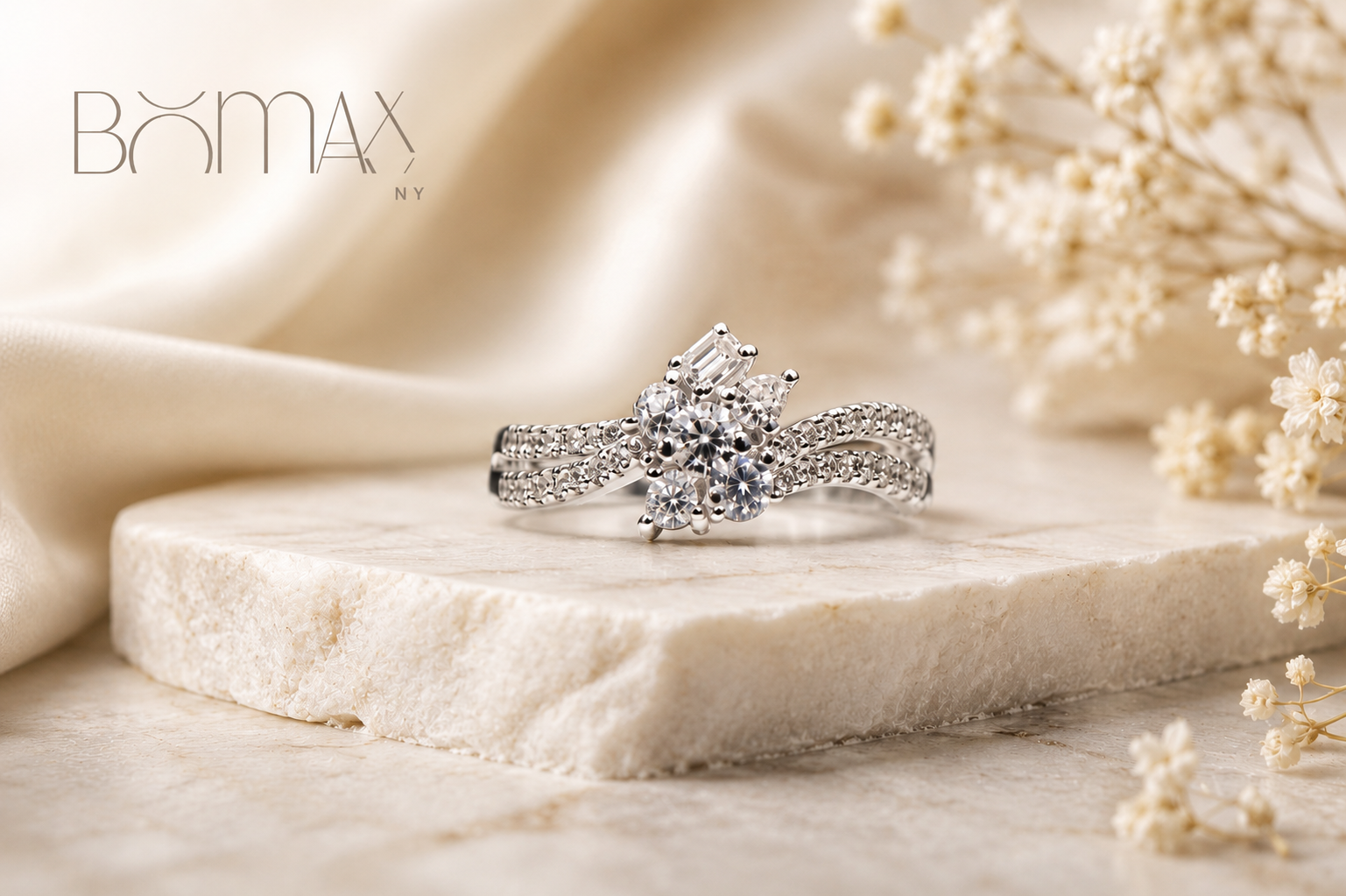 Celestial Bow Diamond Ring