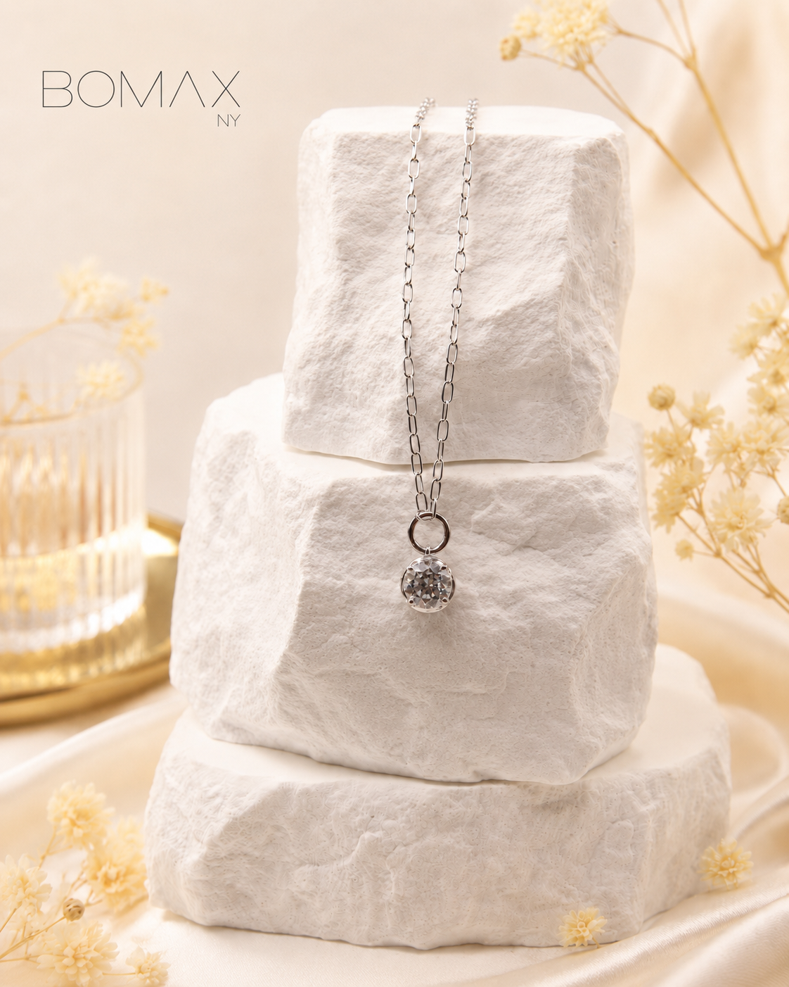 Classic Solitaire Lab Diamond Necklace