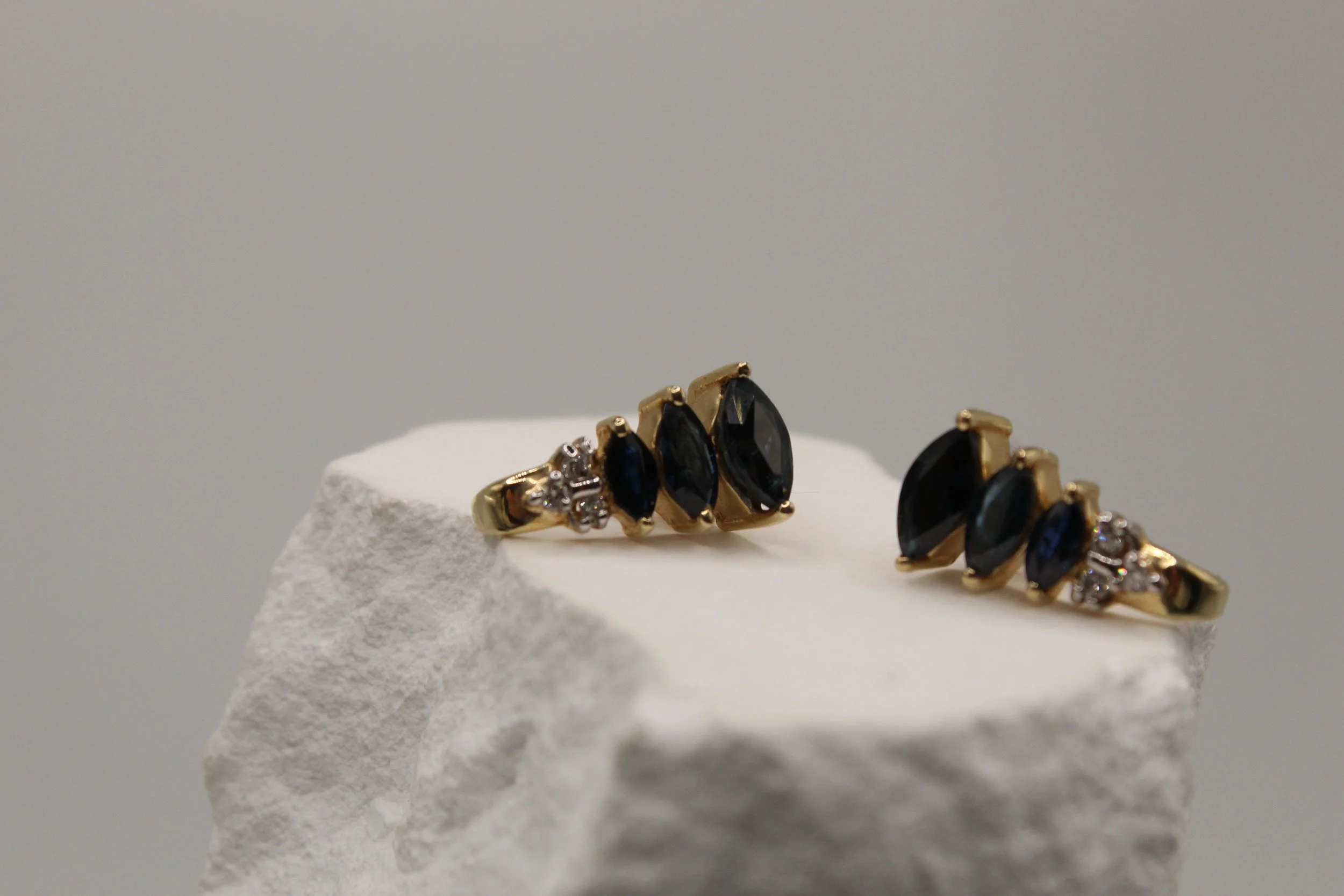 Deep Ocean Sapphire Earrings